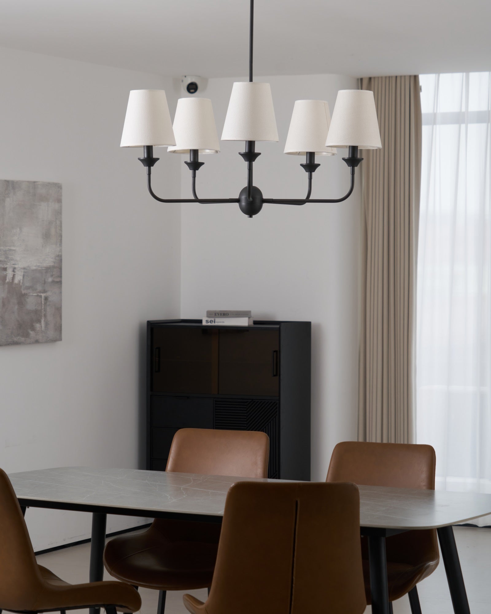 Zesorel Vintage Industrial Fabric Chandelier - Letslighting