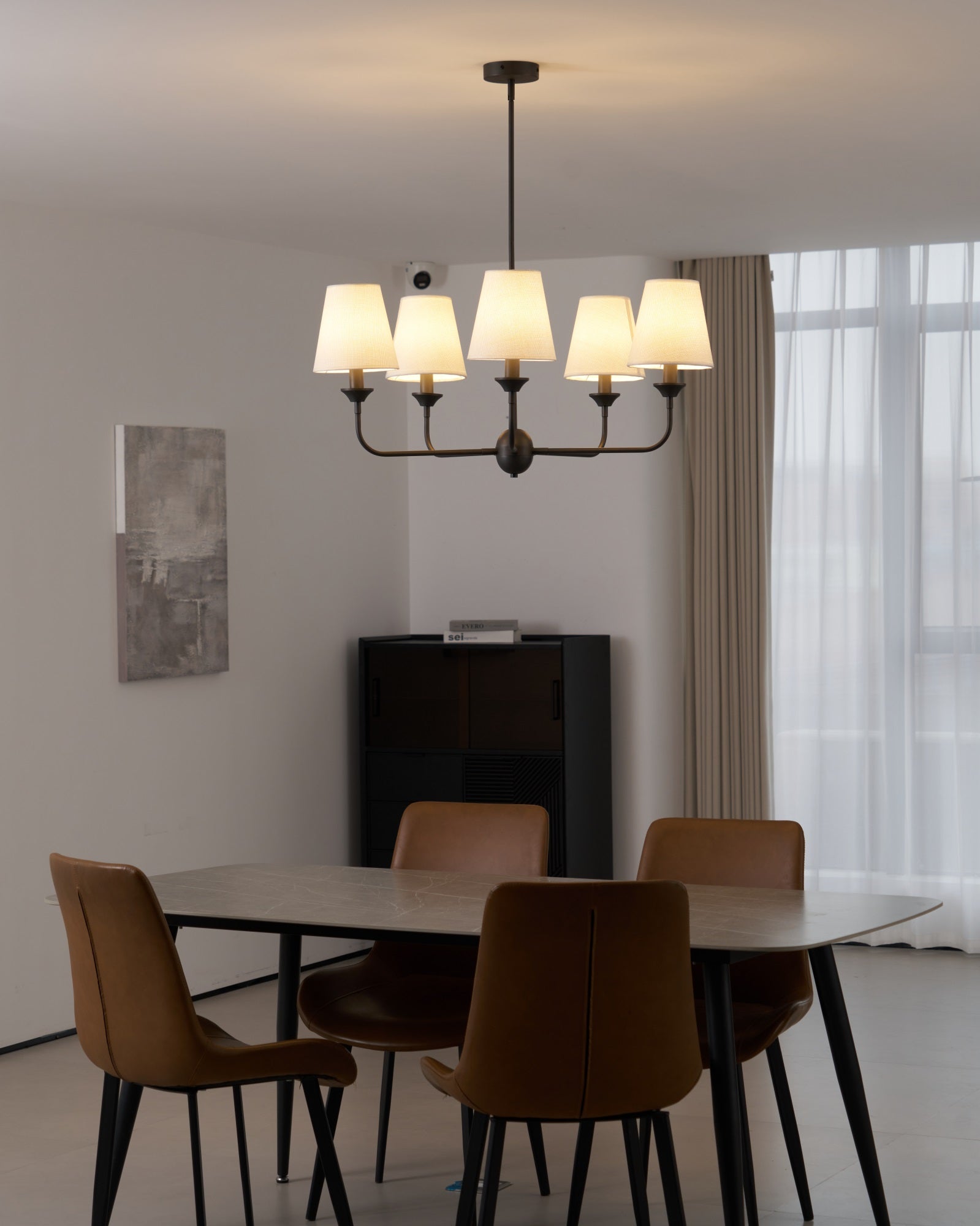 Zesorel Vintage Industrial Fabric Chandelier - Letslighting