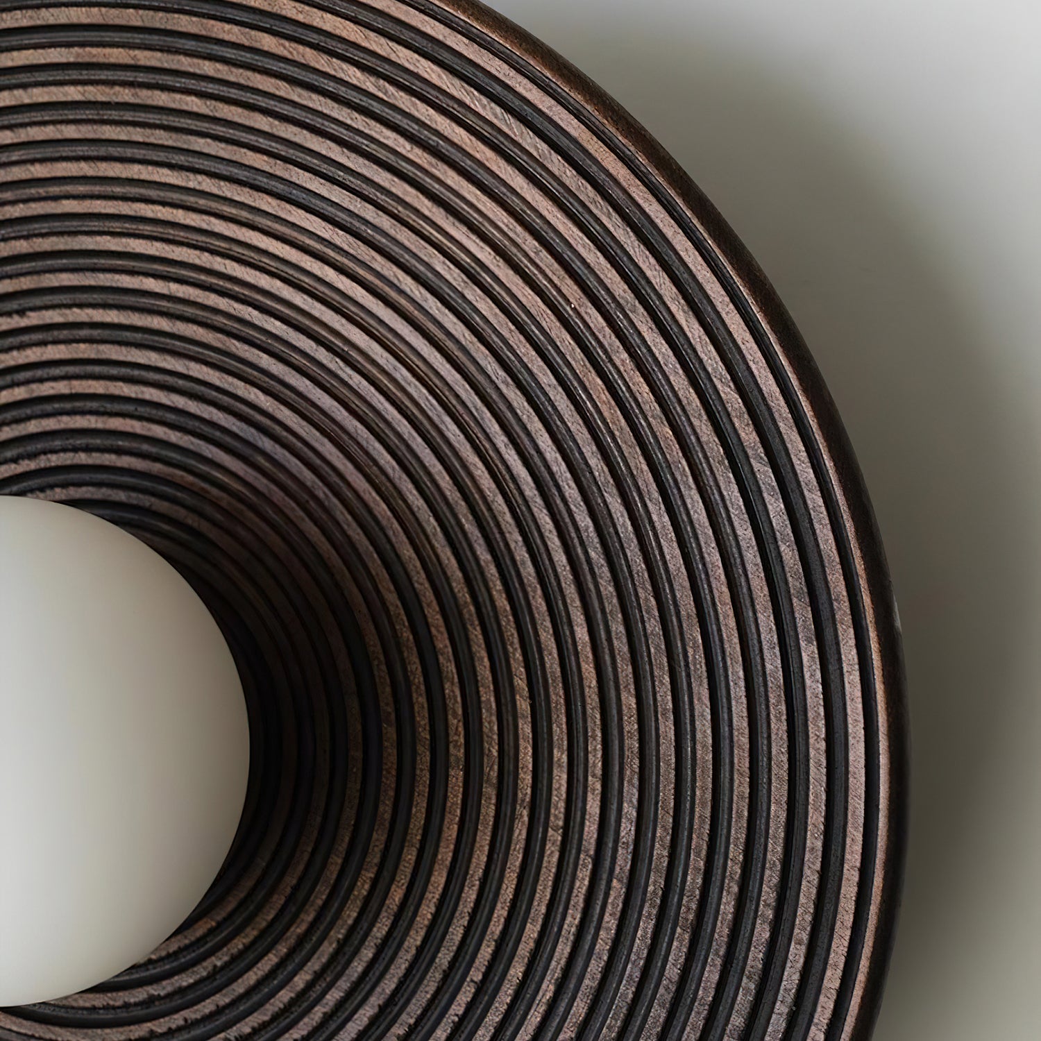Serena Wall Lamp Wood Round Minimalist - Letslighting