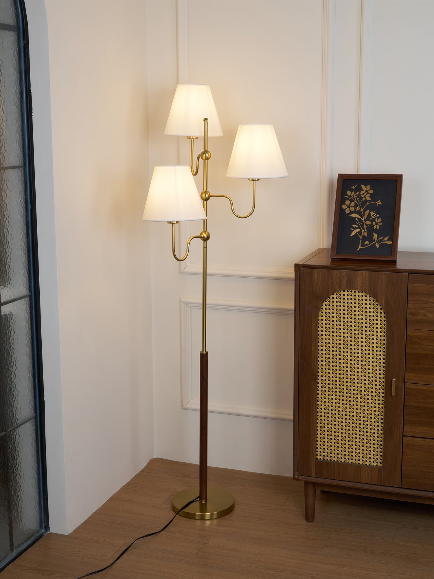 Lustra Floor Lamp Cloth Shade - Letslighting