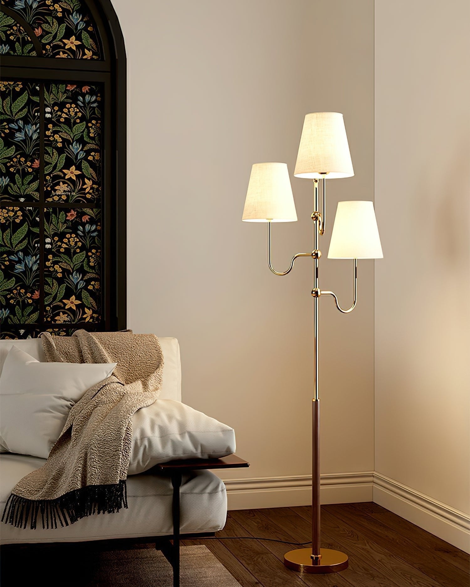 Lustra Floor Lamp Cloth Shade - Letslighting