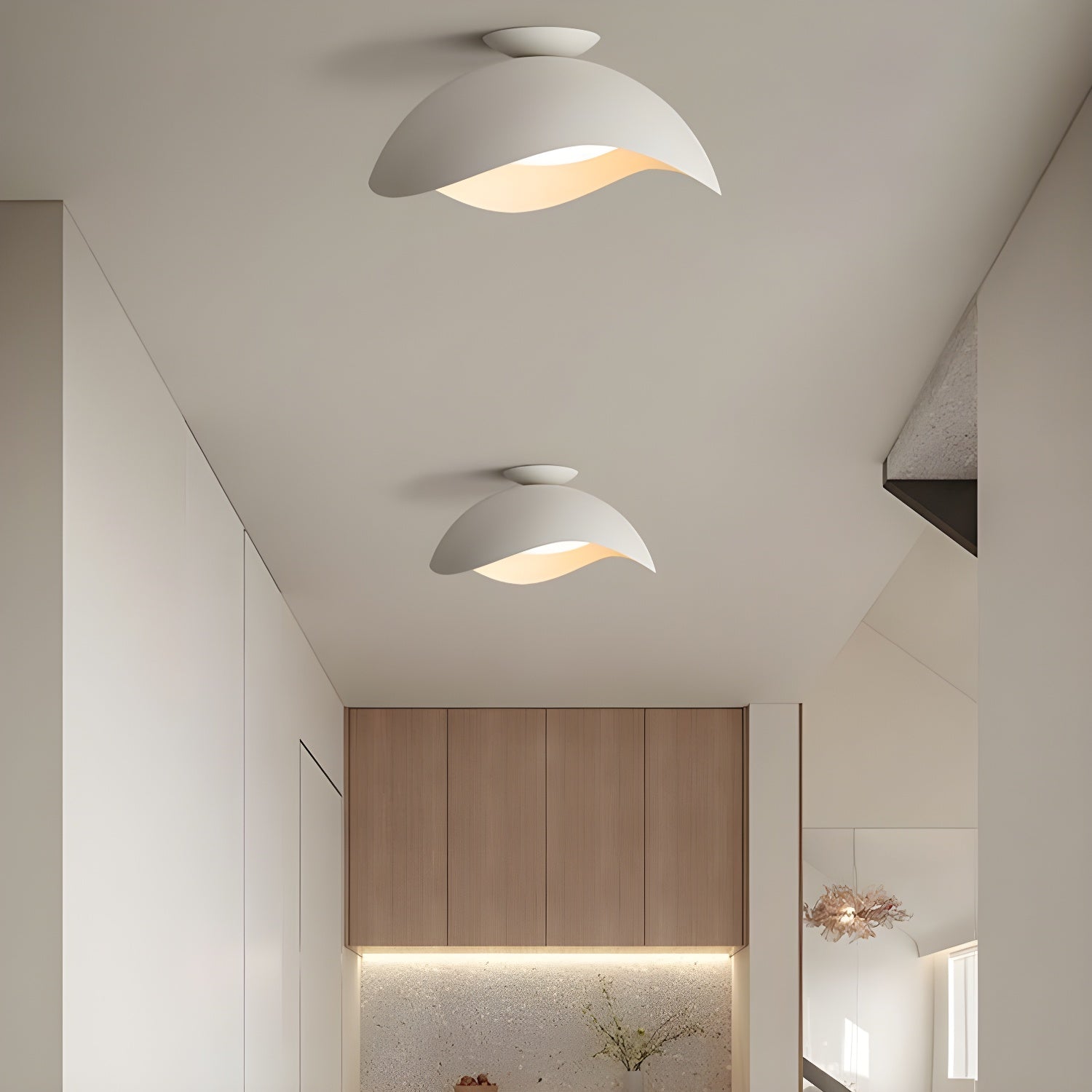 Aria Bowl Wave Ceiling Light - Letslighting