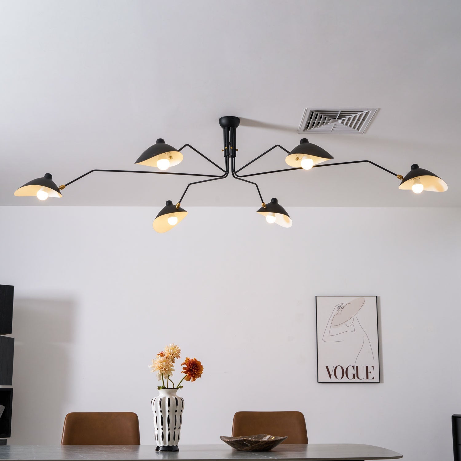 Lustra Ceiling Light Three Arm Minimalist - Letslighting