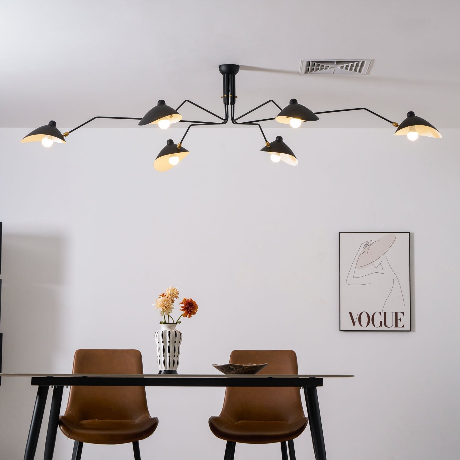 Lustra Ceiling Light Three Arm Minimalist - Letslighting