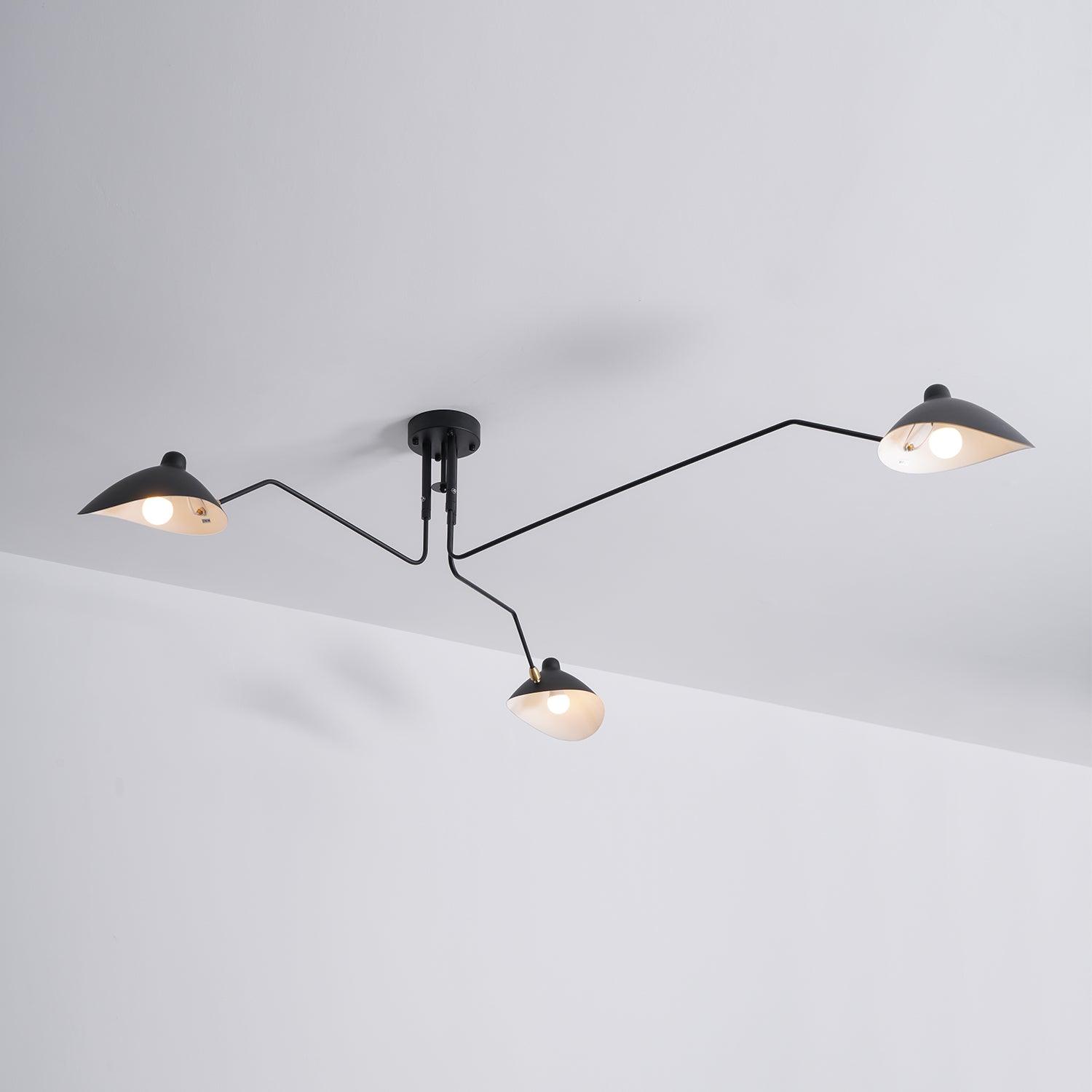Arisha   Industry Three Arm Ceiling Light