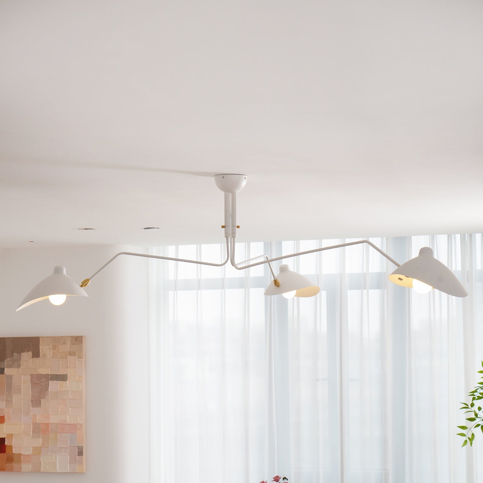 Lustra Ceiling Light Three Arm Minimalist - Letslighting