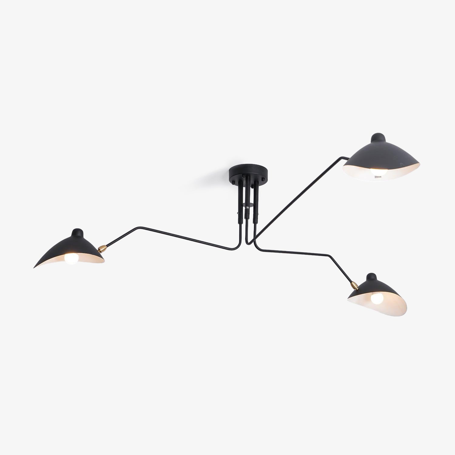 Arisha   Industry Three Arm Ceiling Light