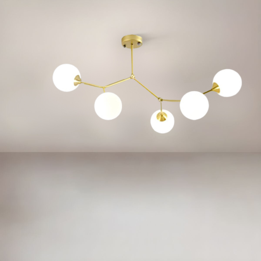 Valentina Modern Glass Bubble Chandelier Bedroom - Letslighting