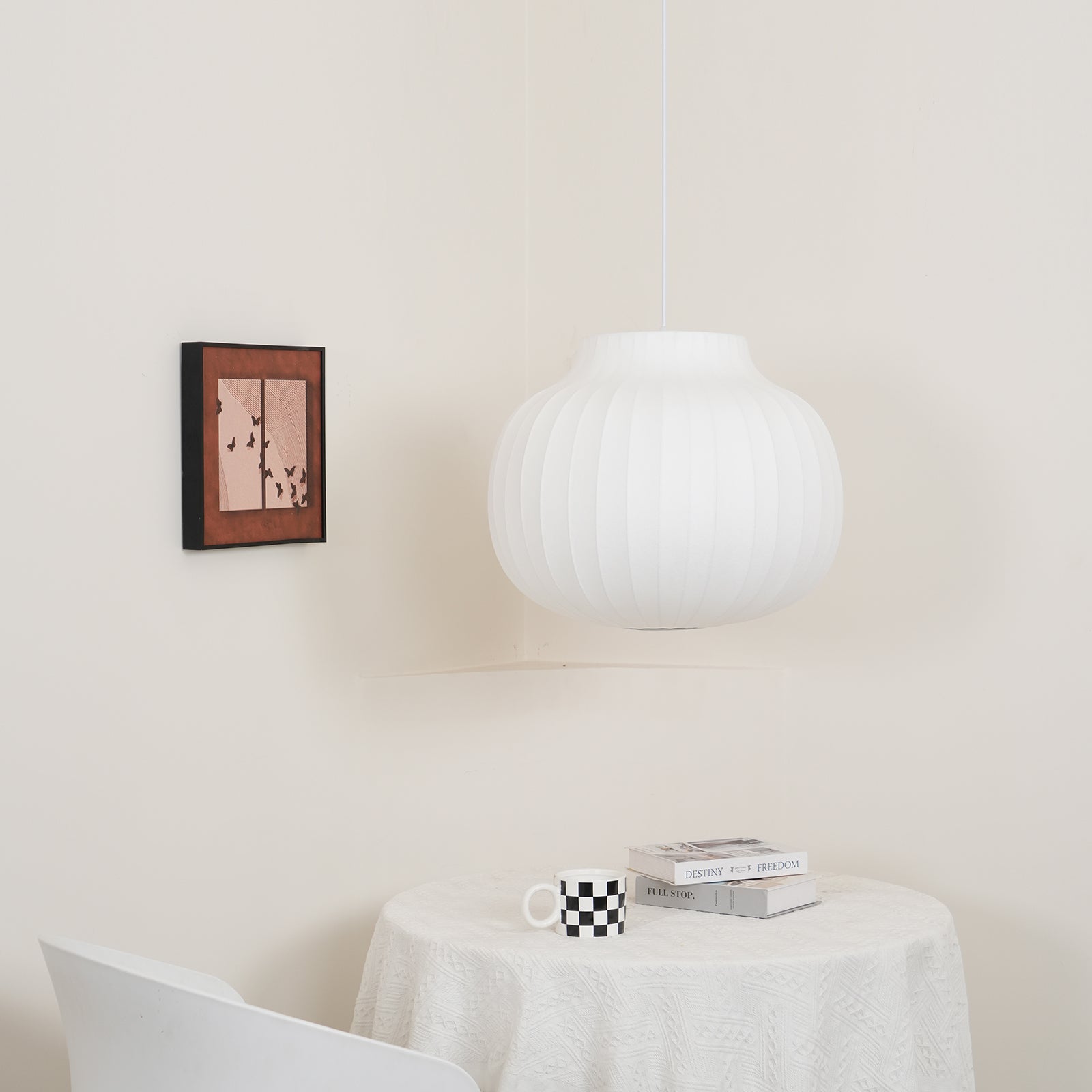 Lumina Silk Ribbed Pendant Light - Letslighting