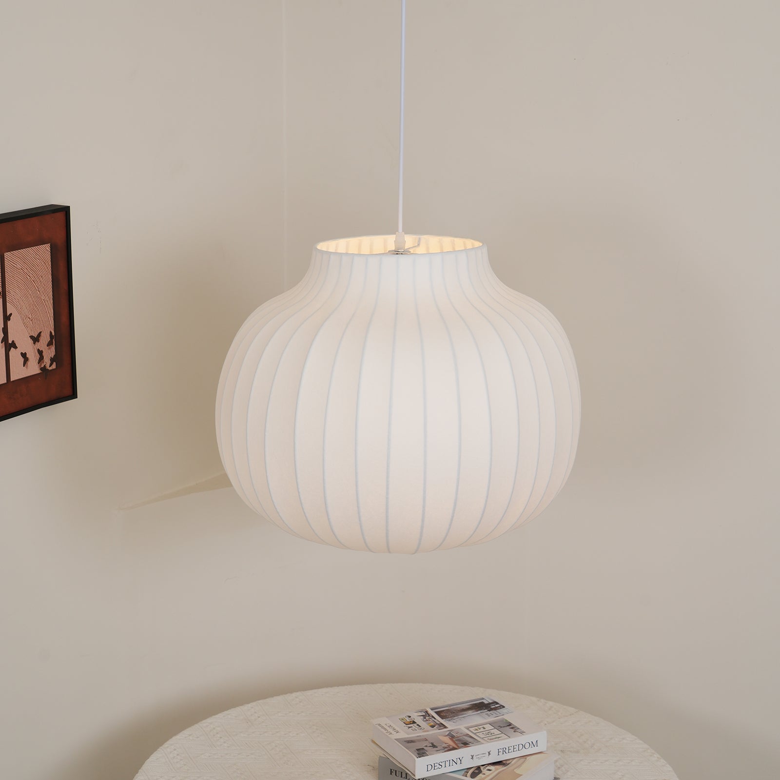 Lumina Silk Ribbed Pendant Light - Letslighting