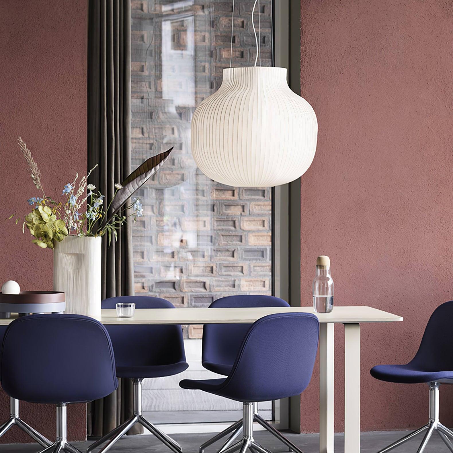 Lumina Silk Ribbed Pendant Light - Letslighting