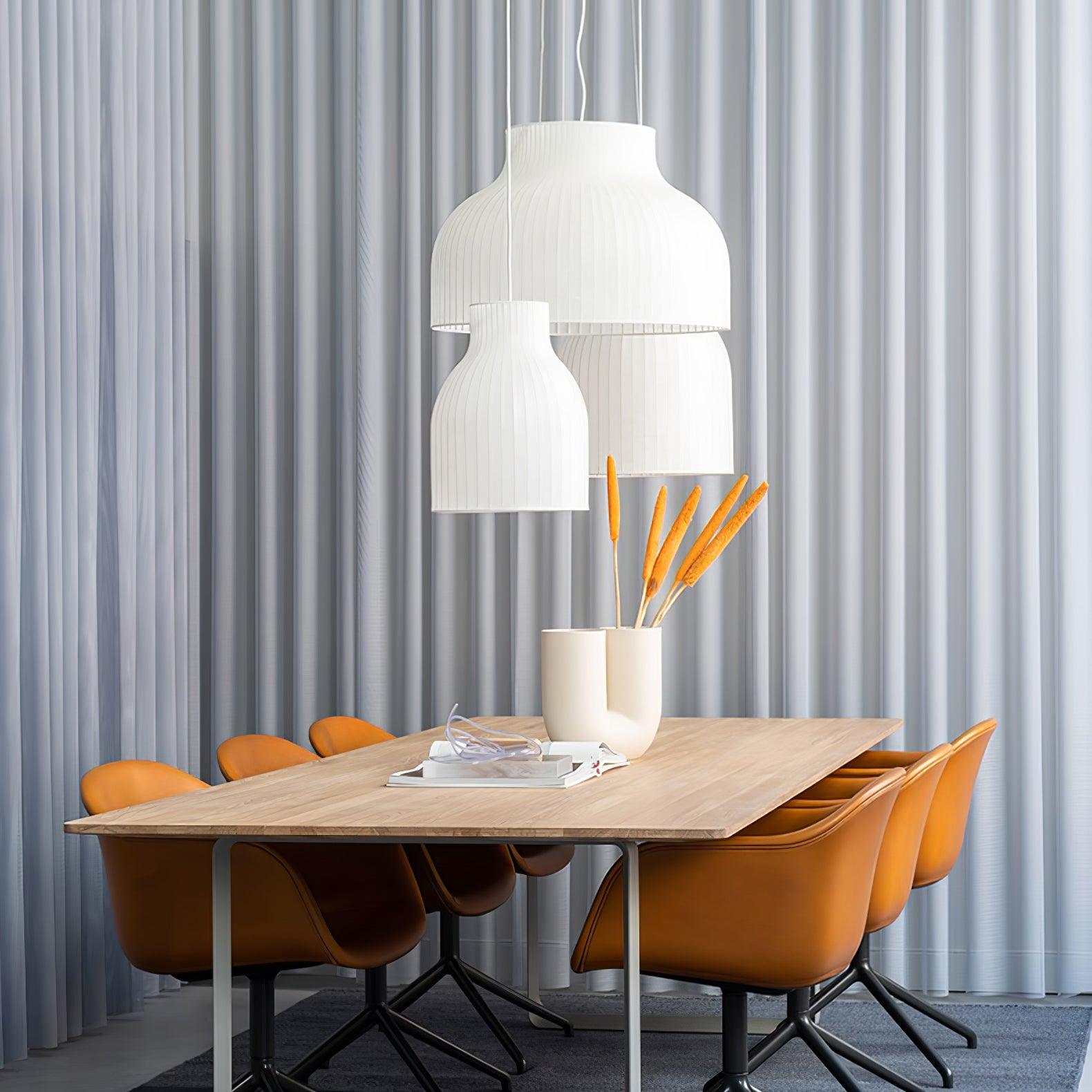 Lumina Silk Ribbed Pendant Light - Letslighting