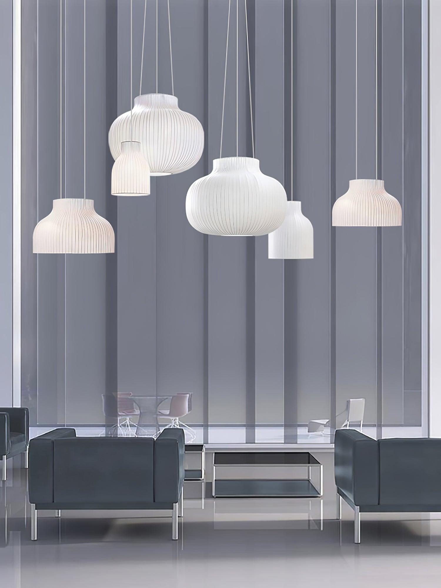 Lumina Silk Ribbed Pendant Light - Letslighting
