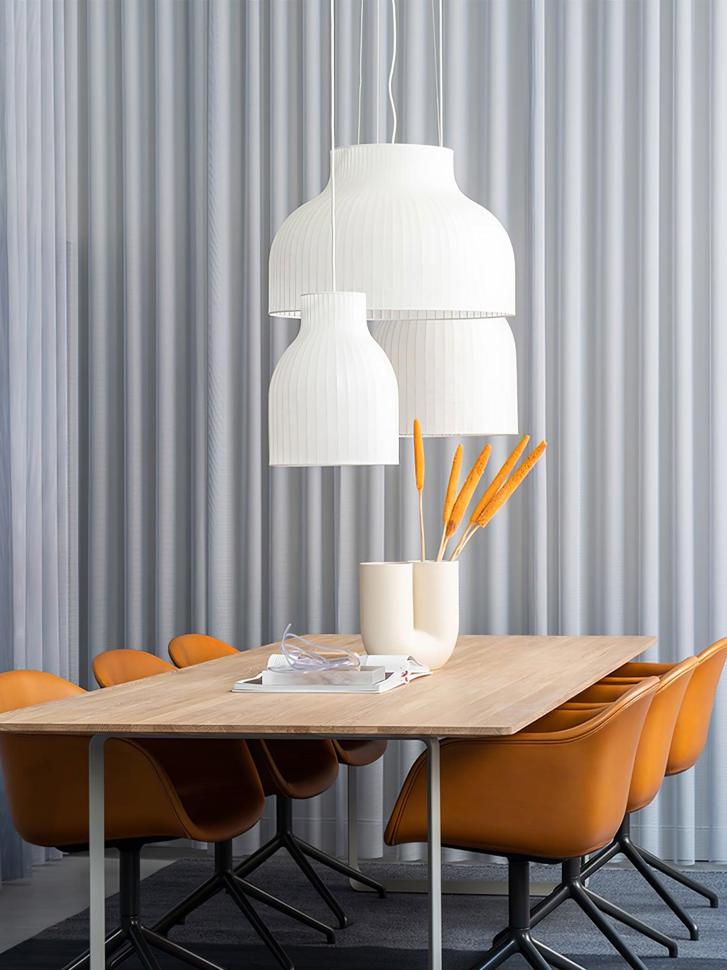 Lumina Silk Ribbed Pendant Light - Letslighting