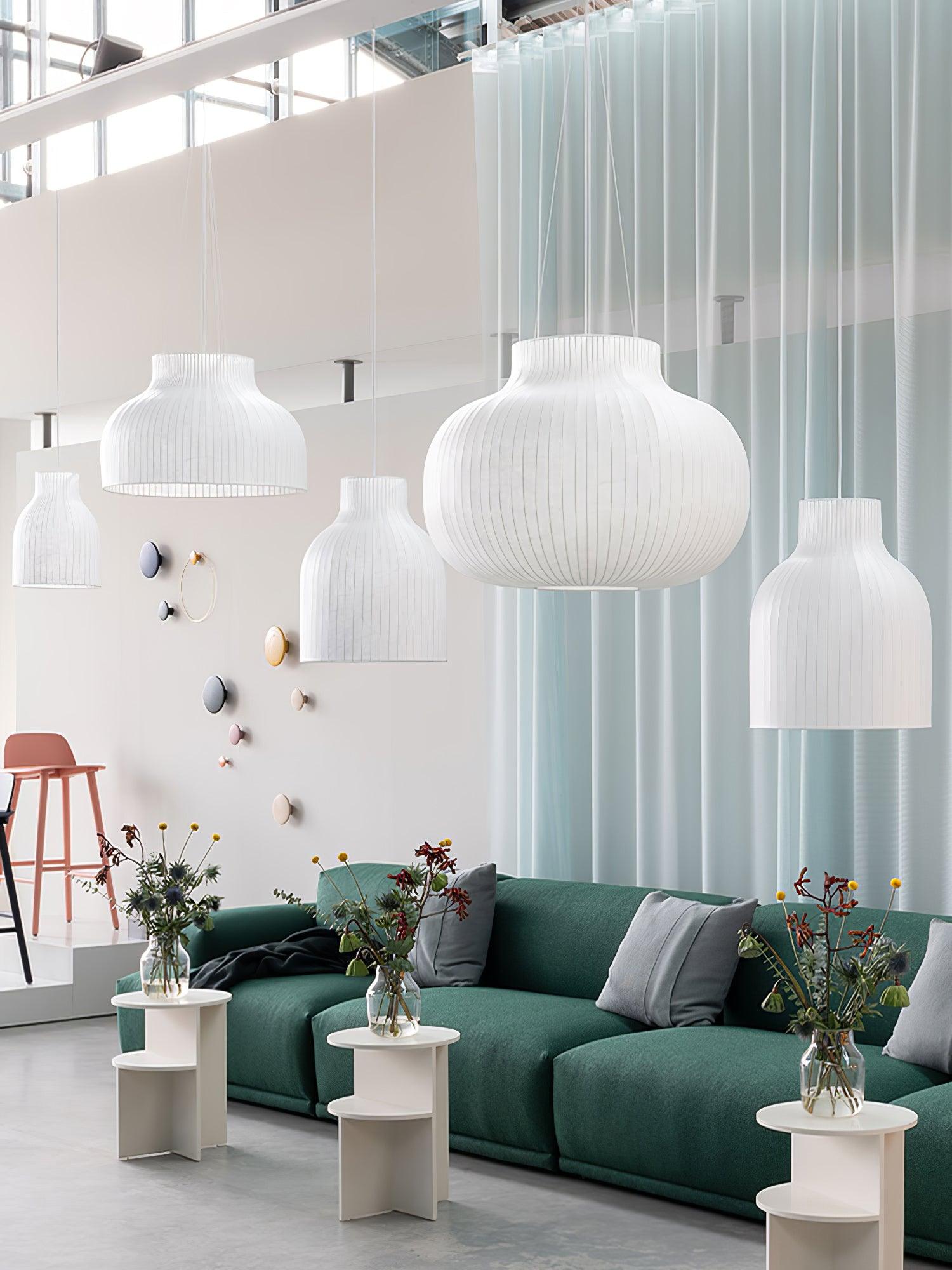Lumina Silk Ribbed Pendant Light - Letslighting