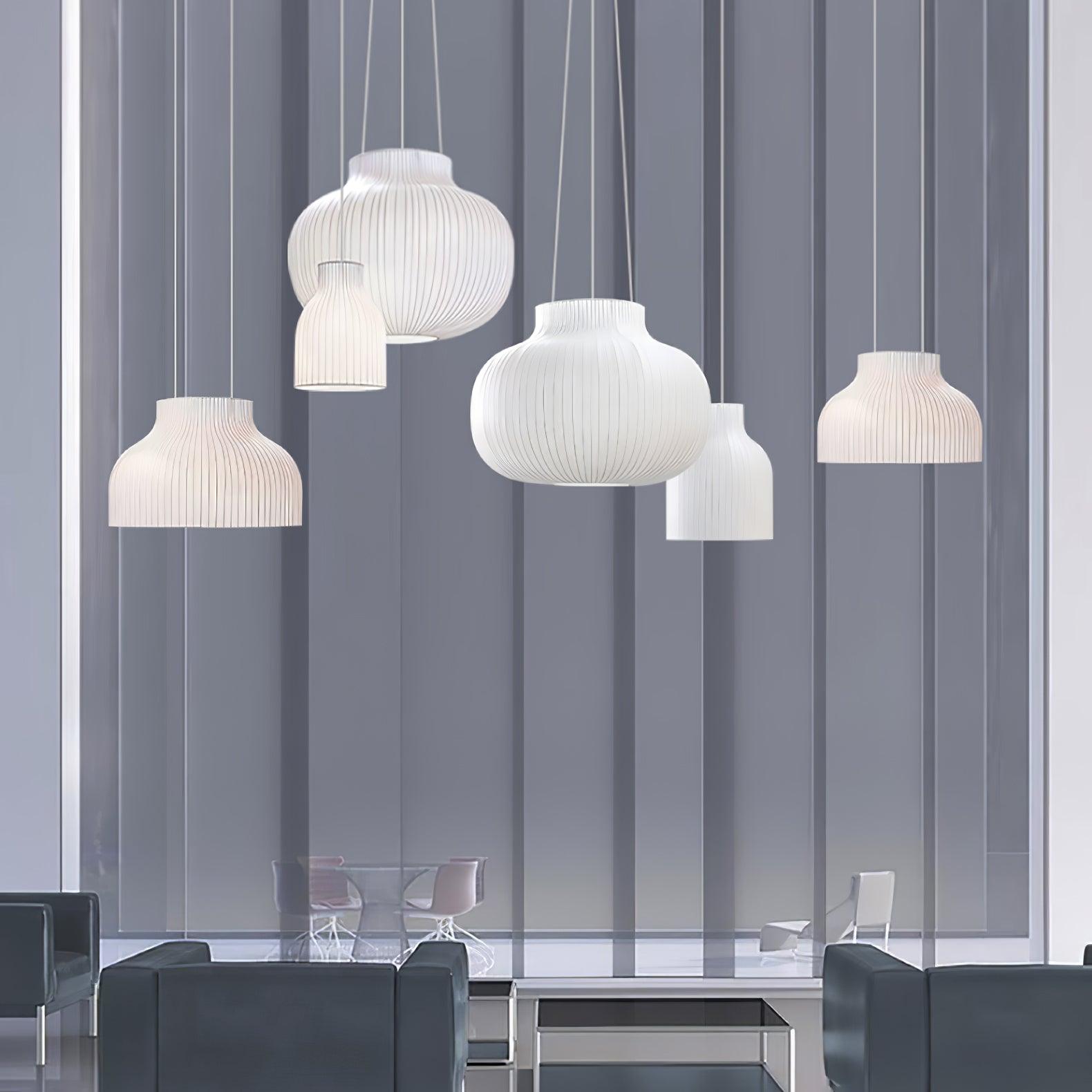 Lumina Silk Ribbed Pendant Light - Letslighting