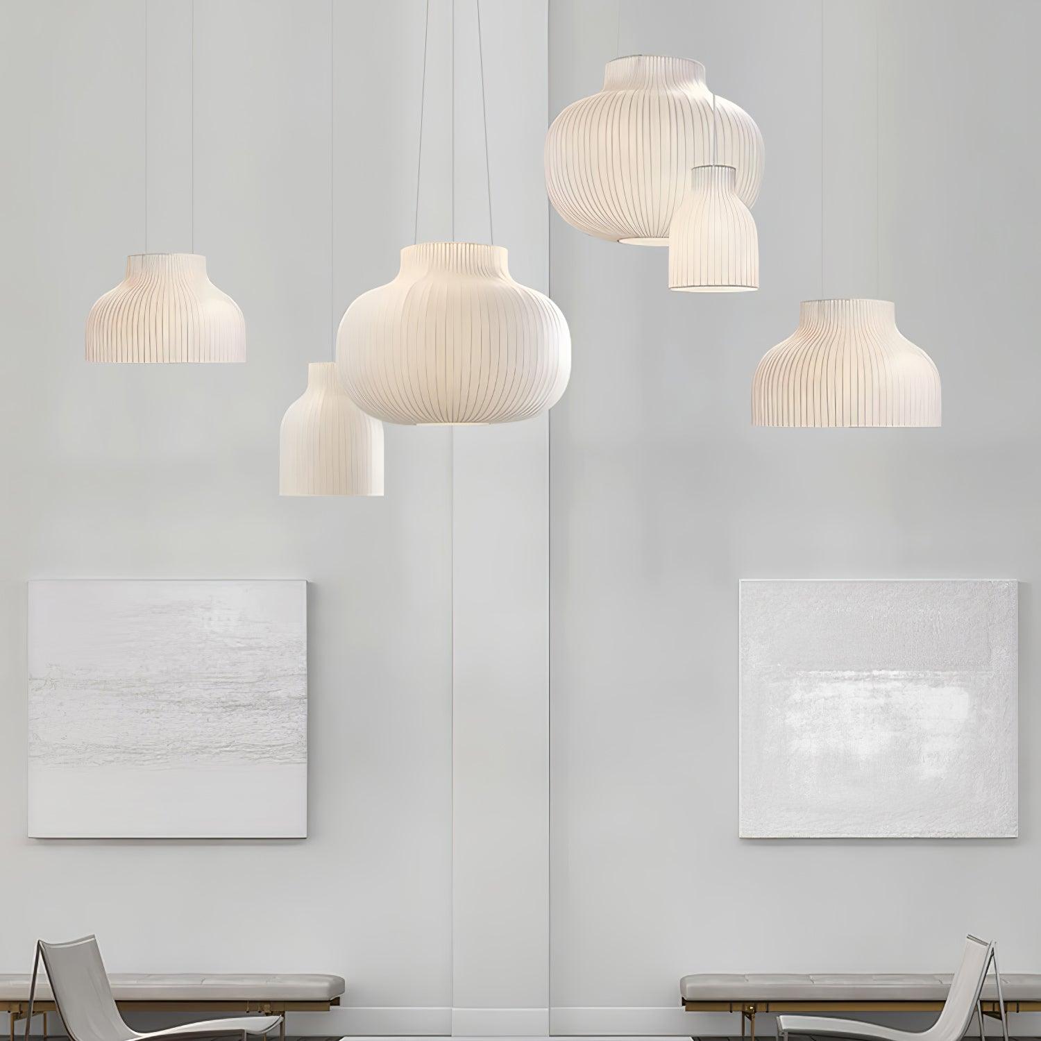 Lumina Silk Ribbed Pendant Light - Letslighting