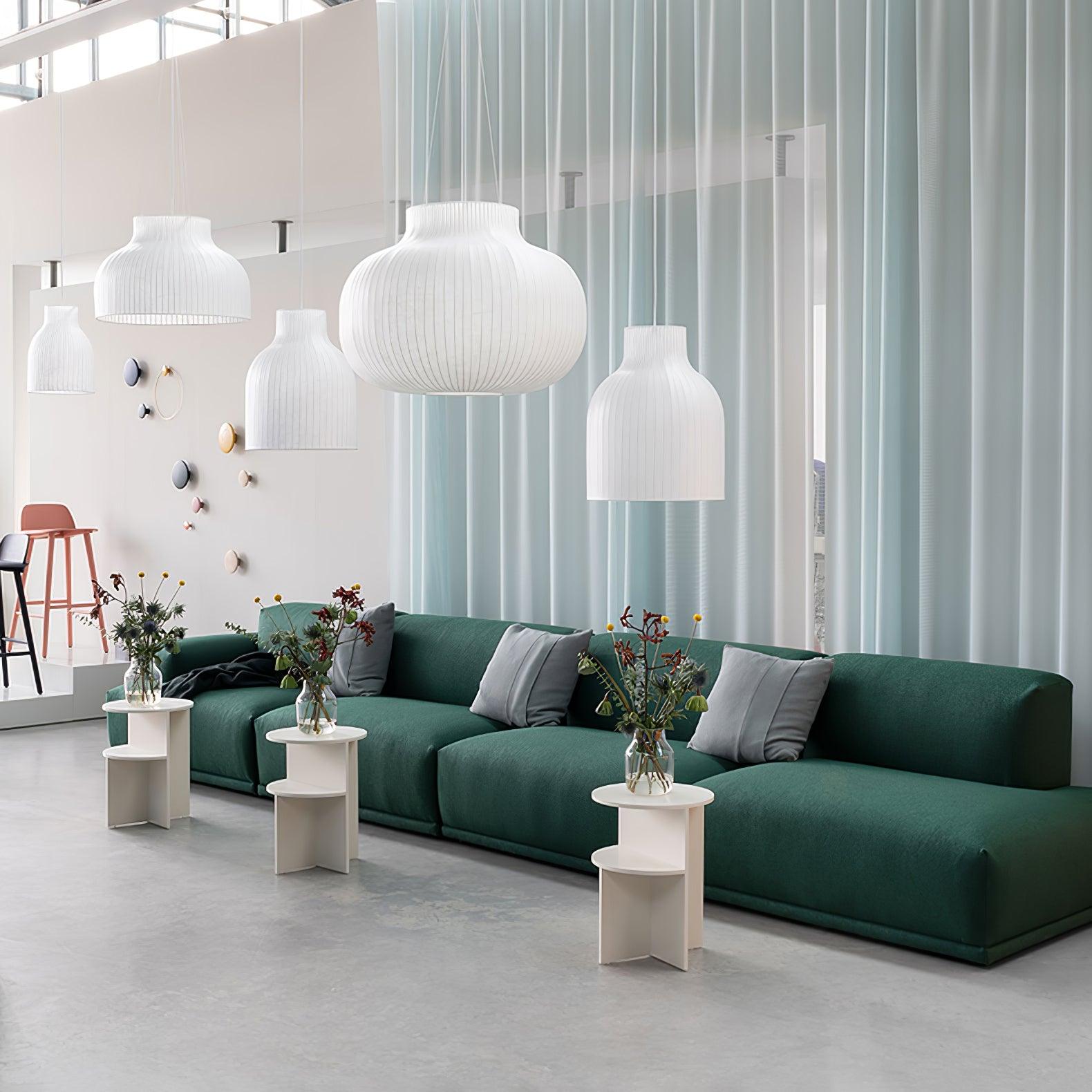 Lumina Silk Ribbed Pendant Light - Letslighting