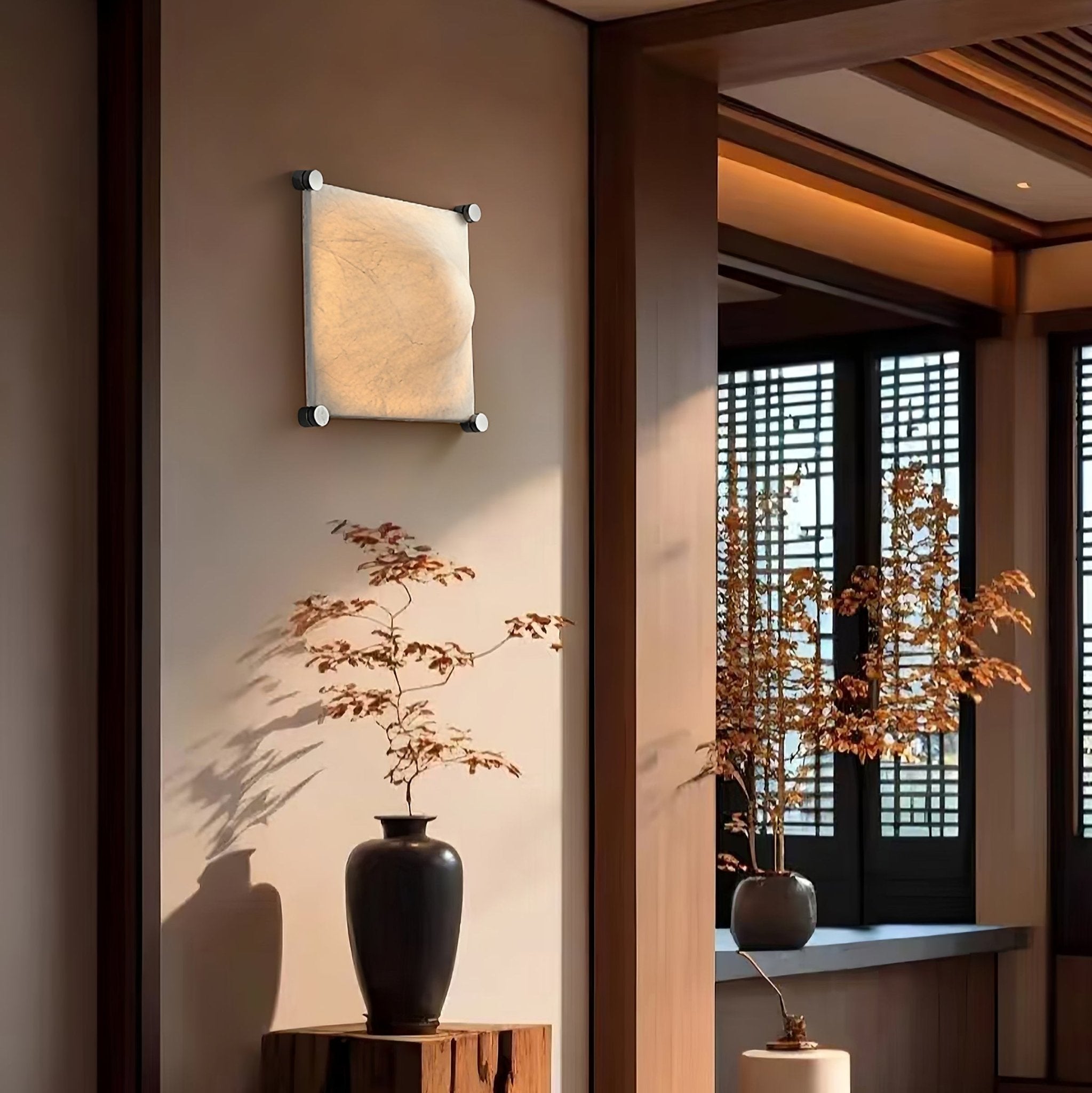 Panel Rustic Silk Wall Light - Letslighting