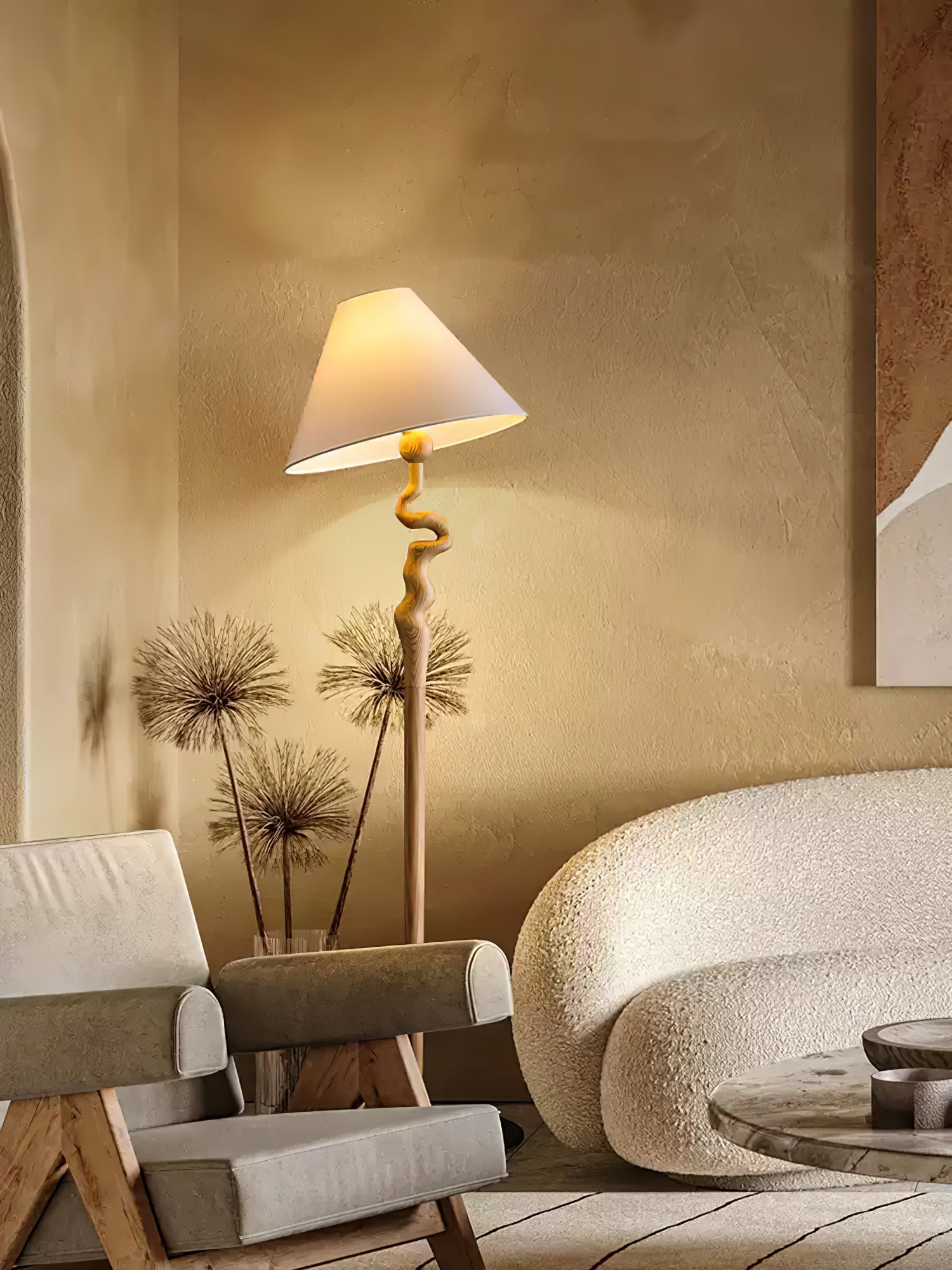 Avloril Artistic Wooden Floor Lamp - Letslighting