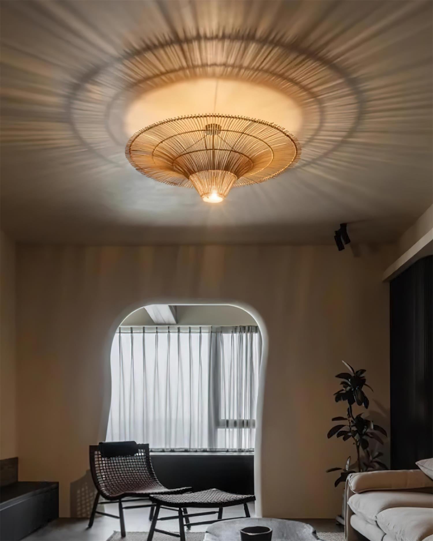 Juvia Handwoven Rattan Pendant Light - Letslighting