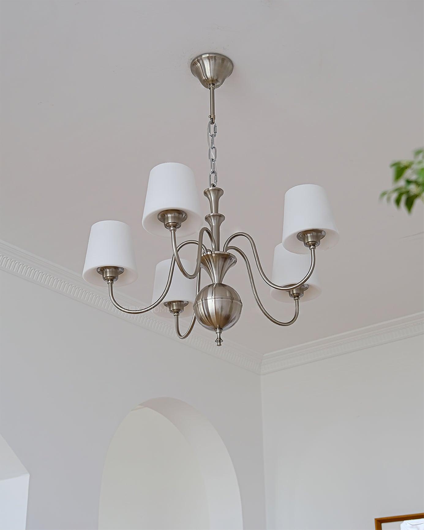 Olmiris Elegant Nickel Chandelier - Letslighting