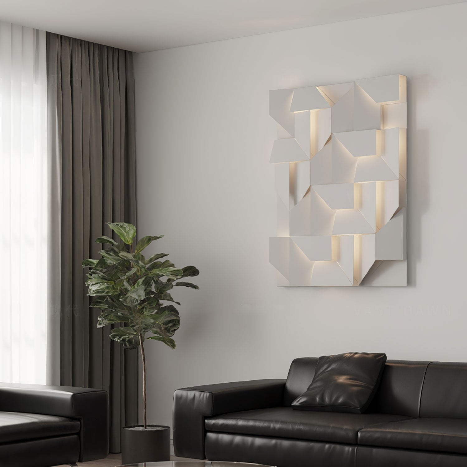 Zoliria Shadows Rechargeable Grand Sconce Wall lamp - Letslighting