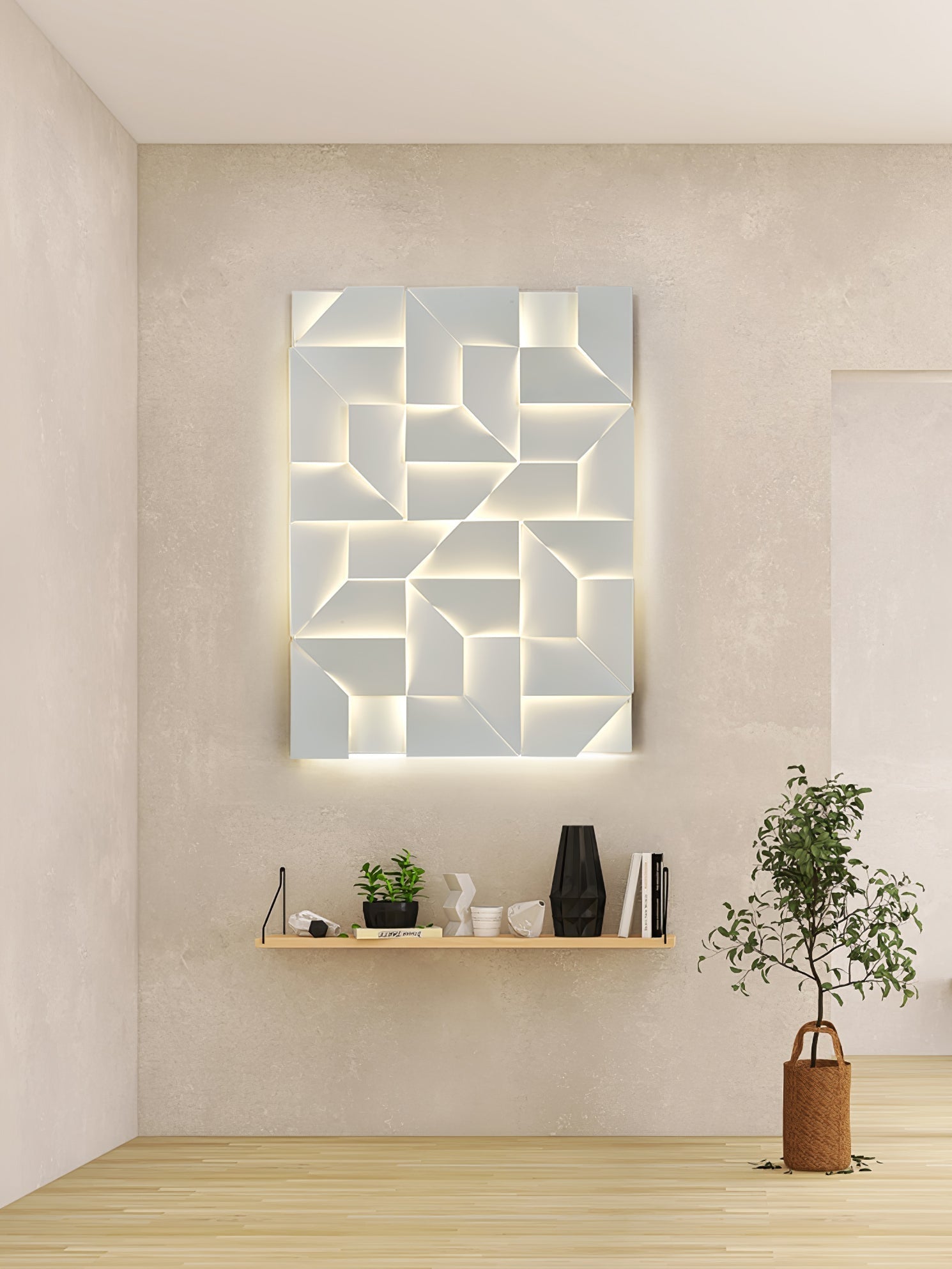 Zoliria Shadows Rechargeable Grand Sconce Wall lamp - Letslighting