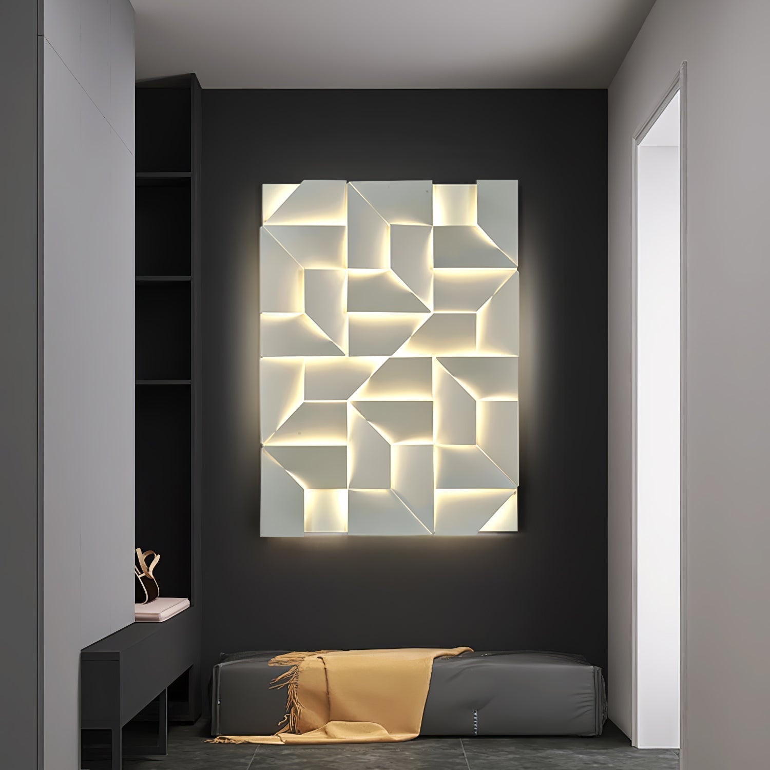 Zoliria Shadows Rechargeable Grand Sconce Wall lamp - Letslighting