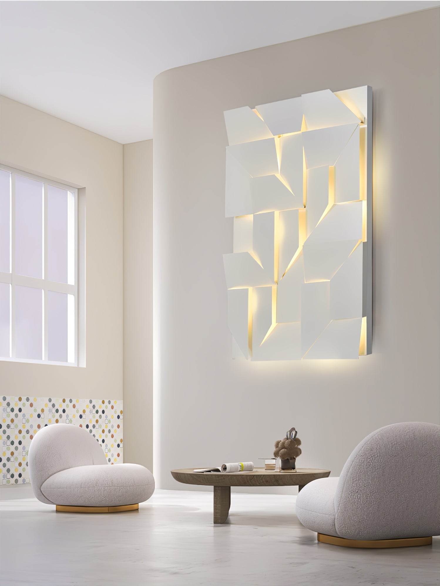 Zoliria Shadows Rechargeable Grand Sconce Wall lamp - Letslighting