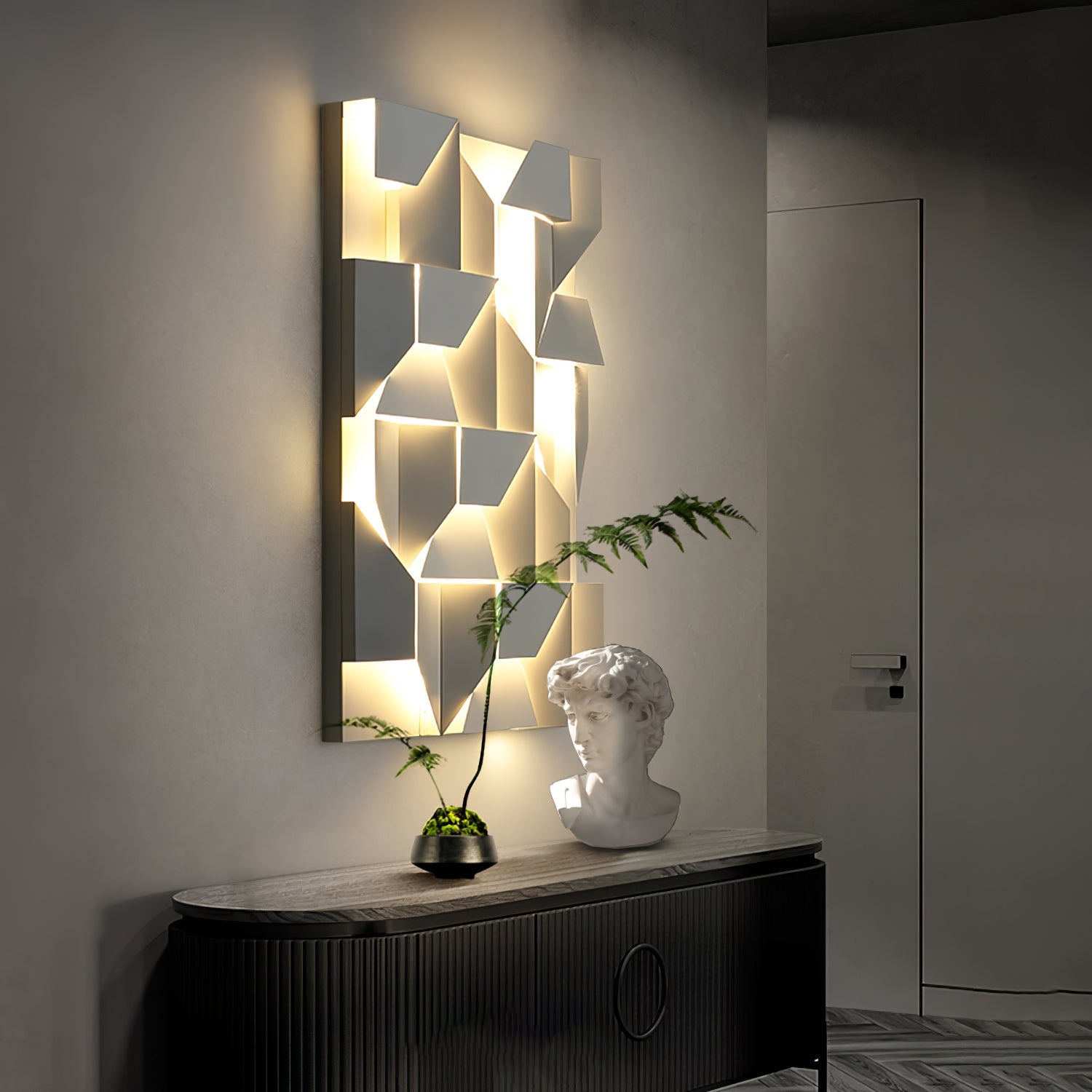 Zoliria Shadows Rechargeable Grand Sconce Wall lamp - Letslighting