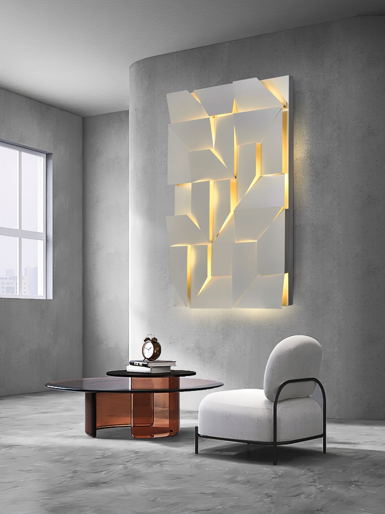 Zoliria Shadows Rechargeable Grand Sconce Wall lamp - Letslighting