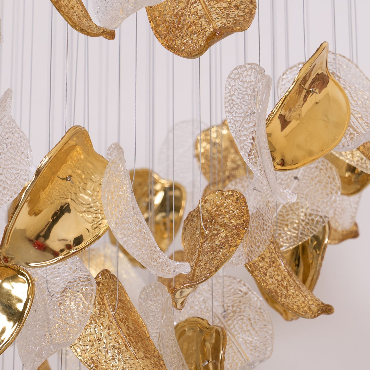 Cesilila Iridescent Leaf Pendant Light Chandelier - Letslighting