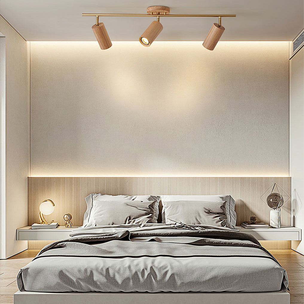 Aim Ceiling Light Spotlight  Wood Long Living Room