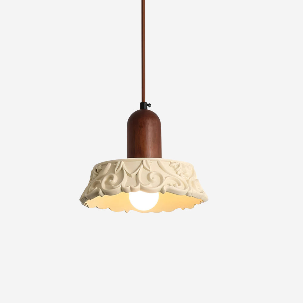 Shana Pendant Lamp Floral Resin - Letslighting