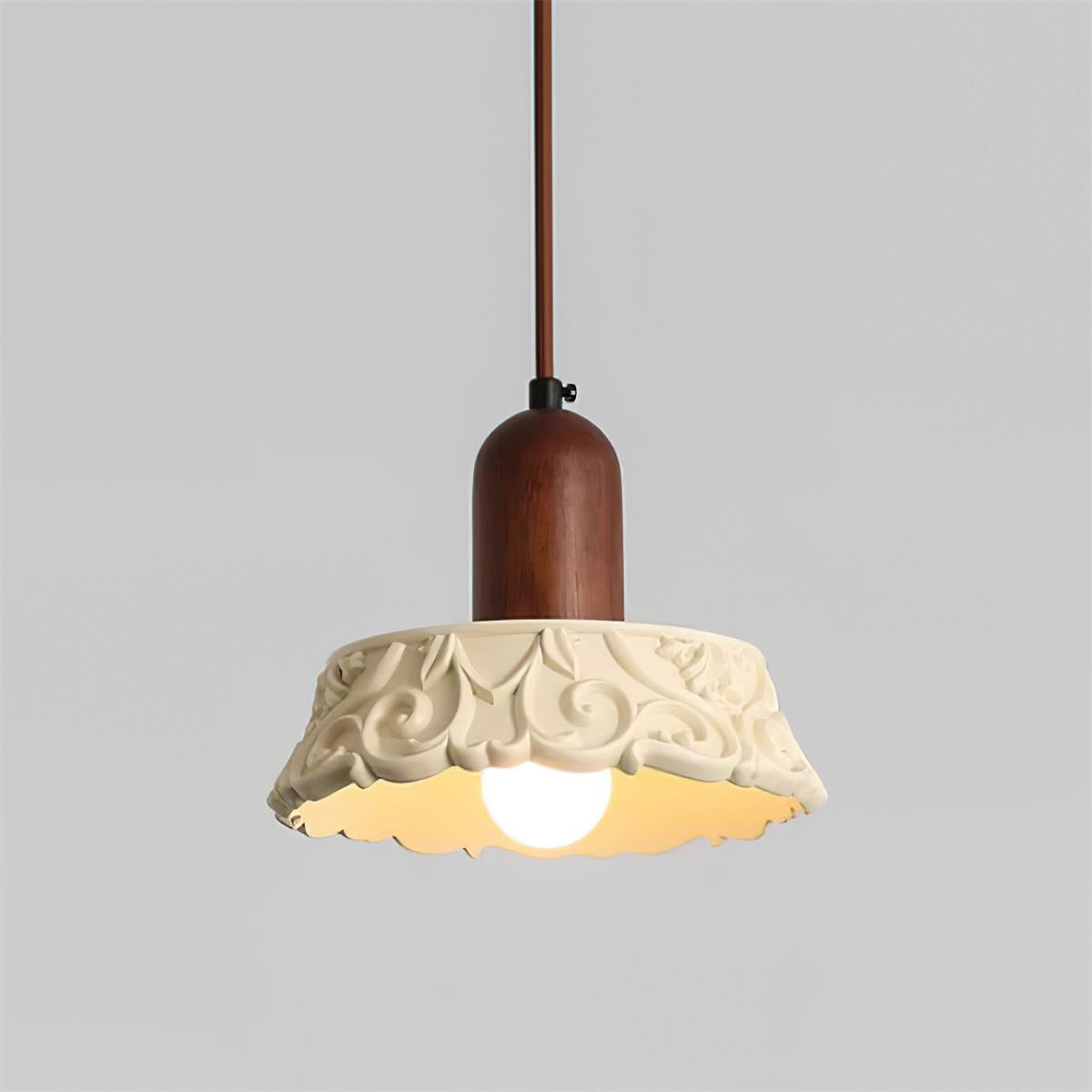 Shana Pendant Lamp Floral Resin - Letslighting