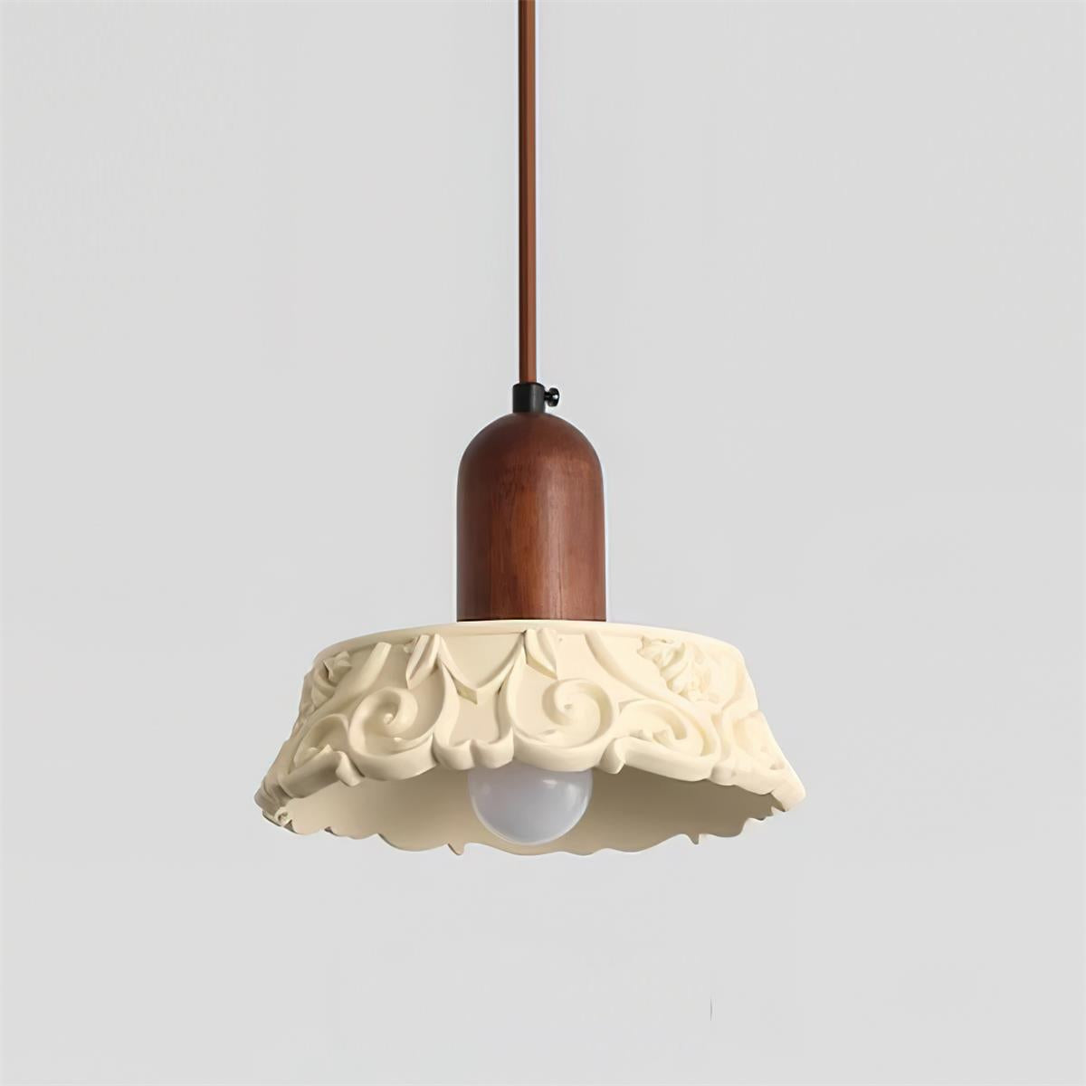 Shana Pendant Lamp Floral Resin - Letslighting
