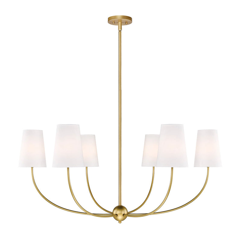 Vetheisra Vintage Industrial Brass Fabric Chandelier - Letslighting