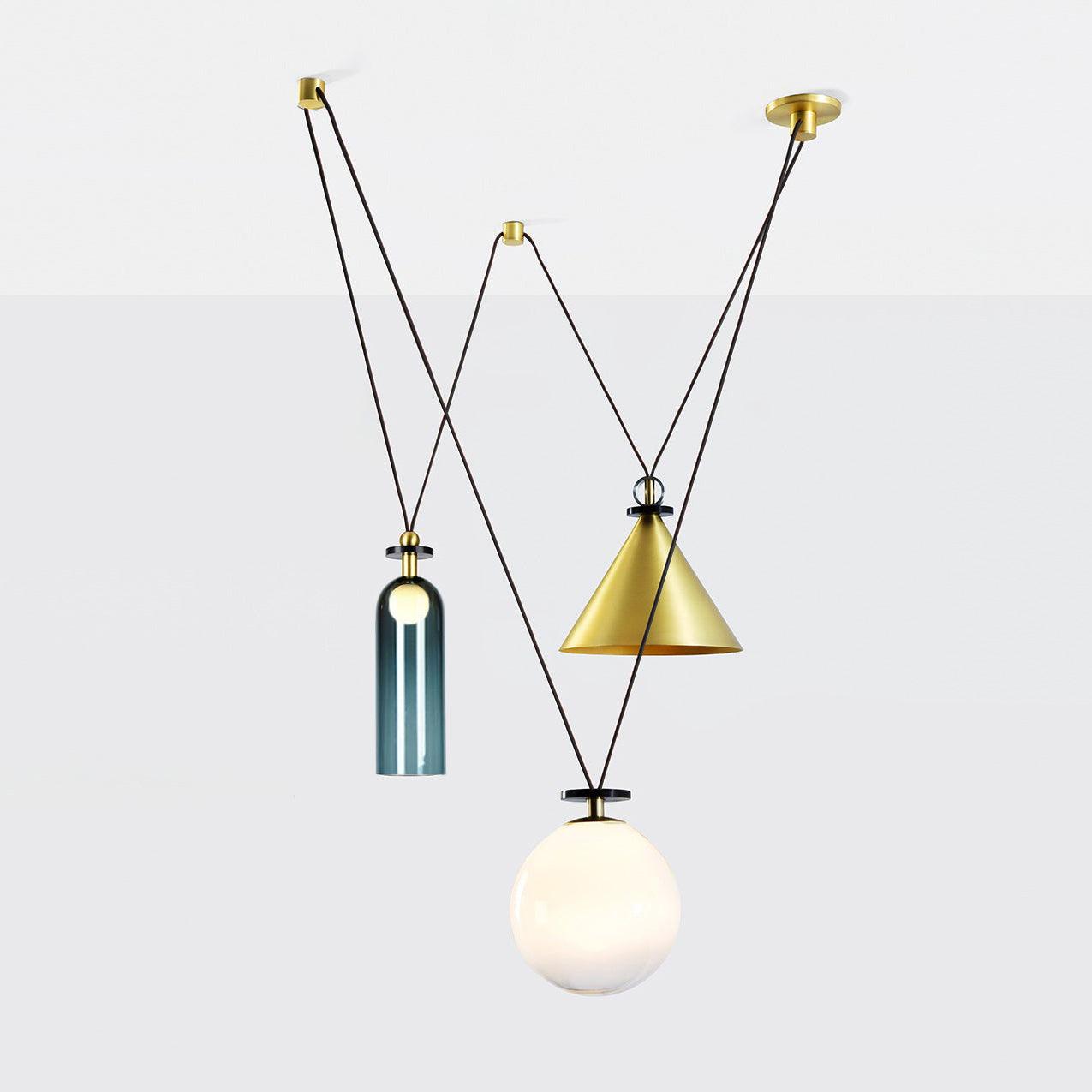 Lustra Chandelier Geometric Shape Art - Letslighting