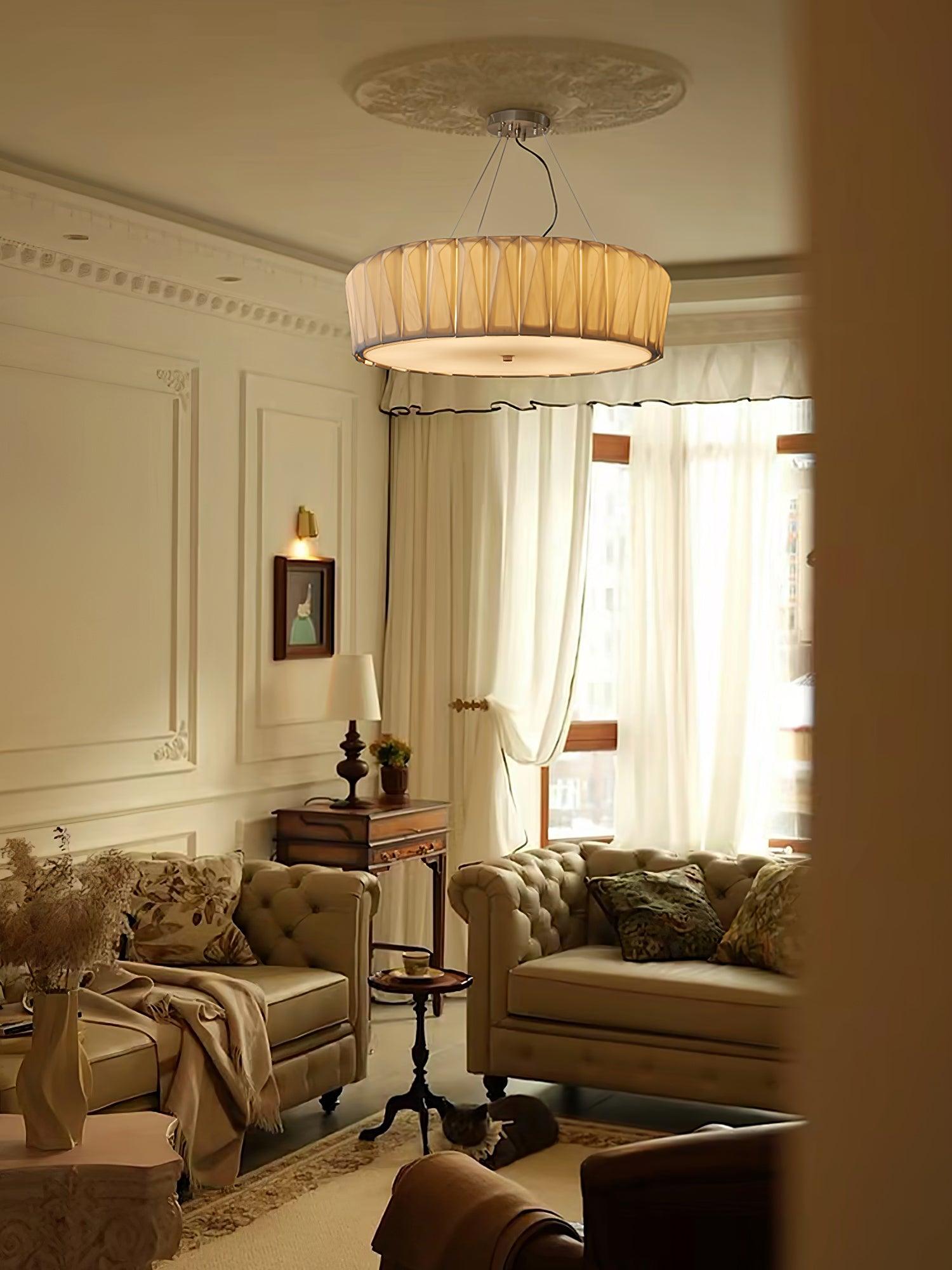 Vaeliora Ribbed Ceramic Pendant Light - Letslighting
