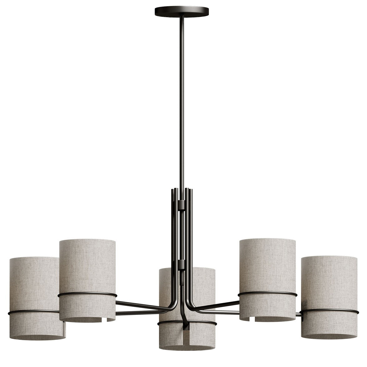Eurvinel Premium Nordic Art Brass Fabric Chandelier - Letslighting