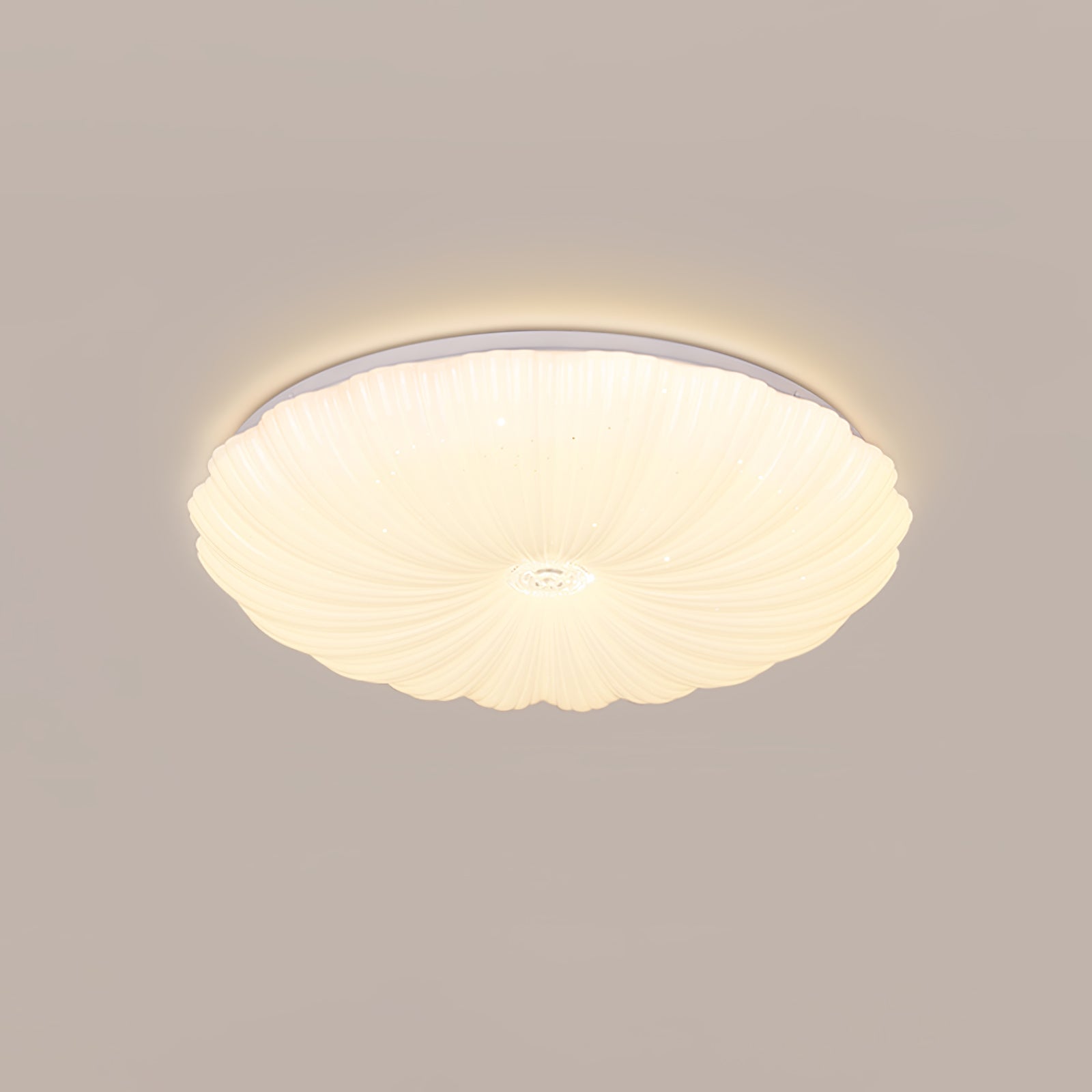 Coloria Nordic Art Shell Round Ceiling Lamp - Letslighting