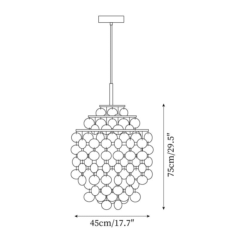 Elios Elegant Capiz Shell Chandelier - Letslighting
