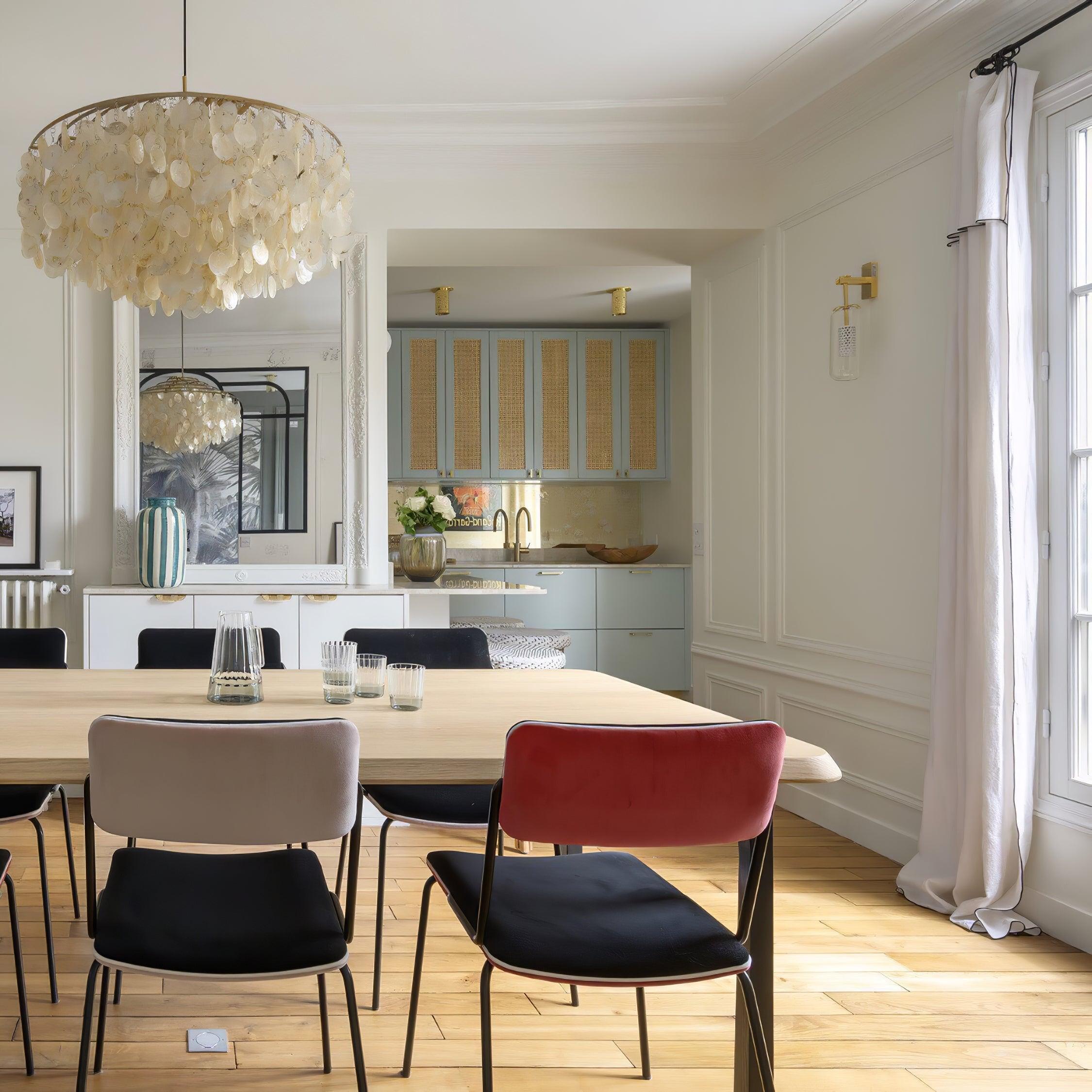 Elios Elegant Capiz Shell Chandelier - Letslighting