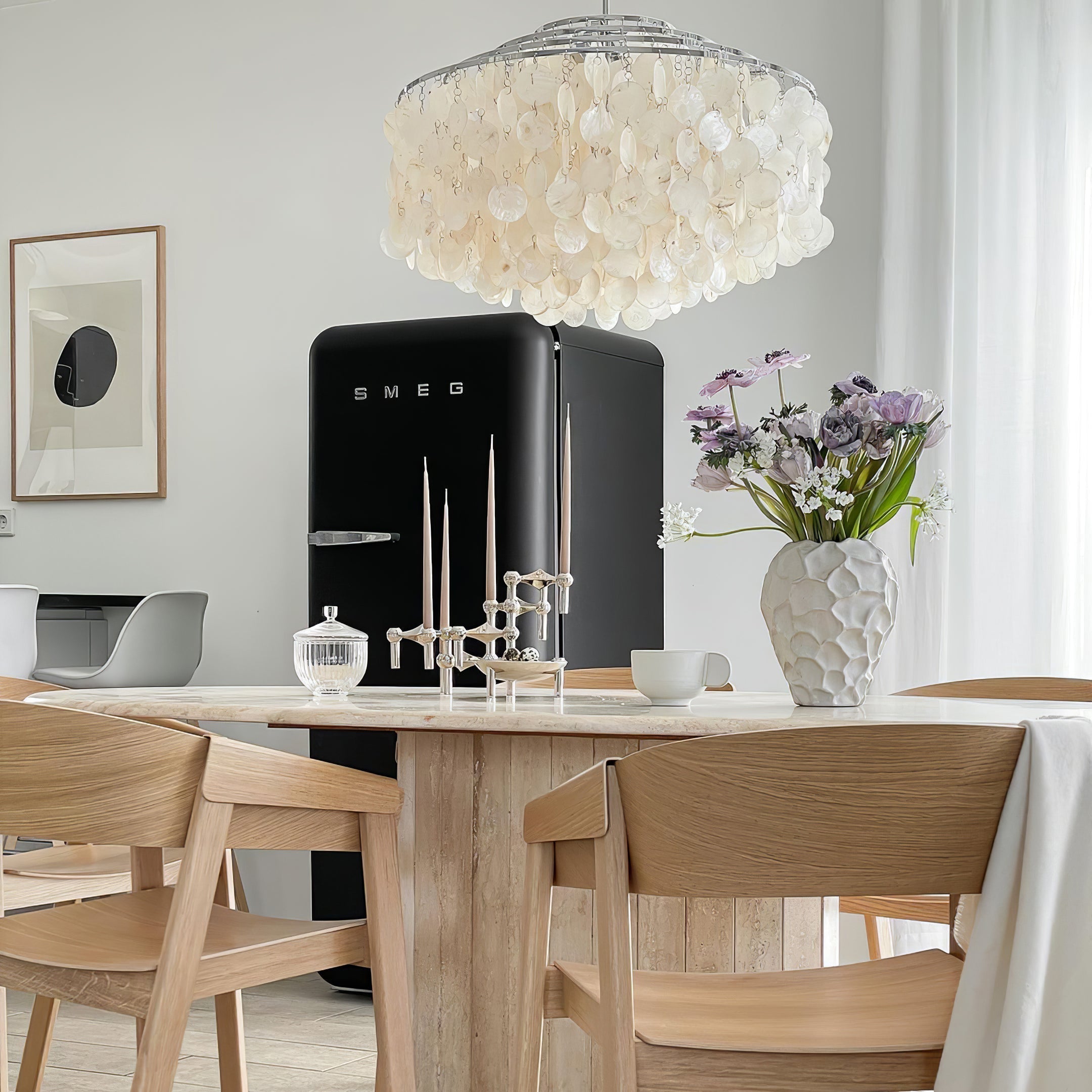 Lustra Pendant Lamp Round Shell Ring - Letslighting