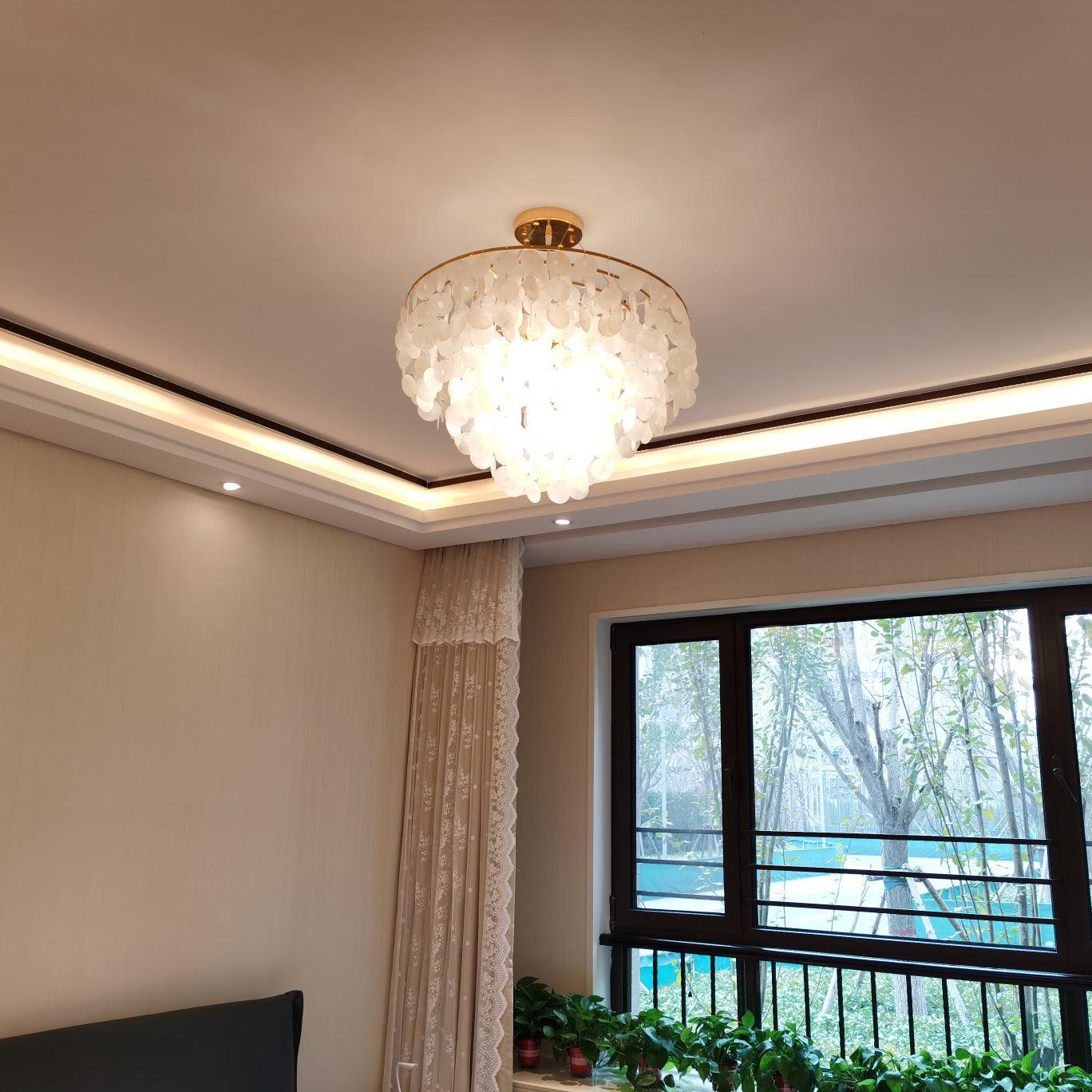 Esileth Postmodern Luxury Shell Wind Chime Chandelier - Letslighting