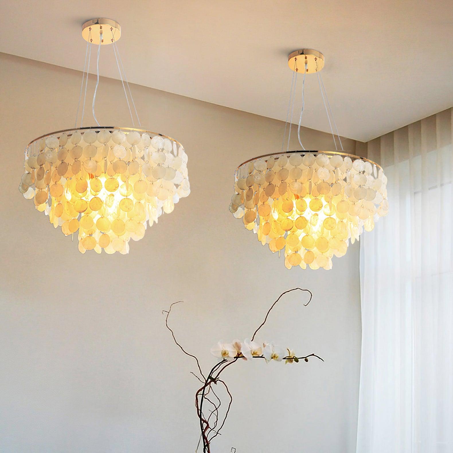 Esileth Postmodern Luxury Shell Wind Chime Chandelier - Letslighting