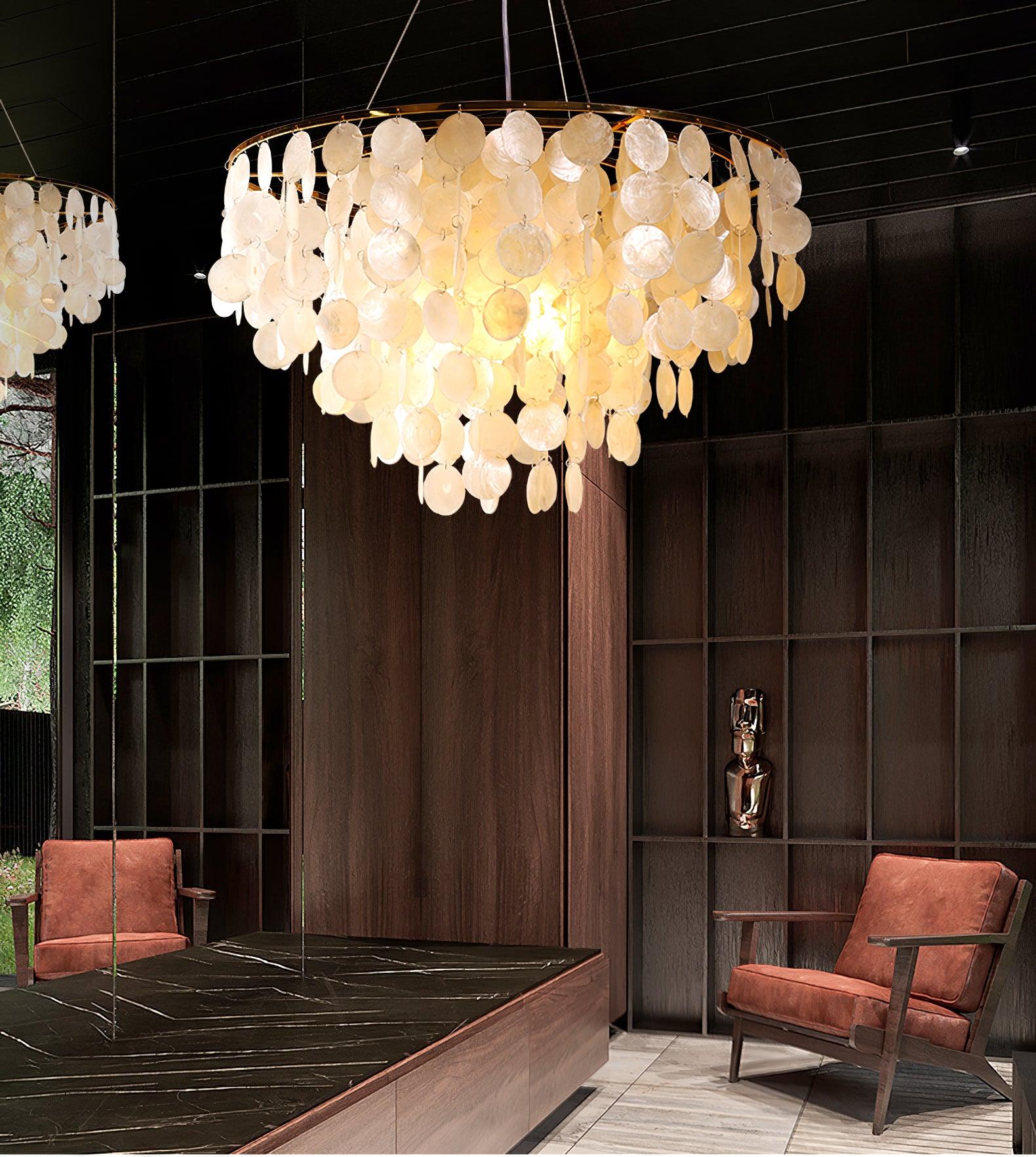 Esileth Postmodern Luxury Shell Wind Chime Chandelier - Letslighting