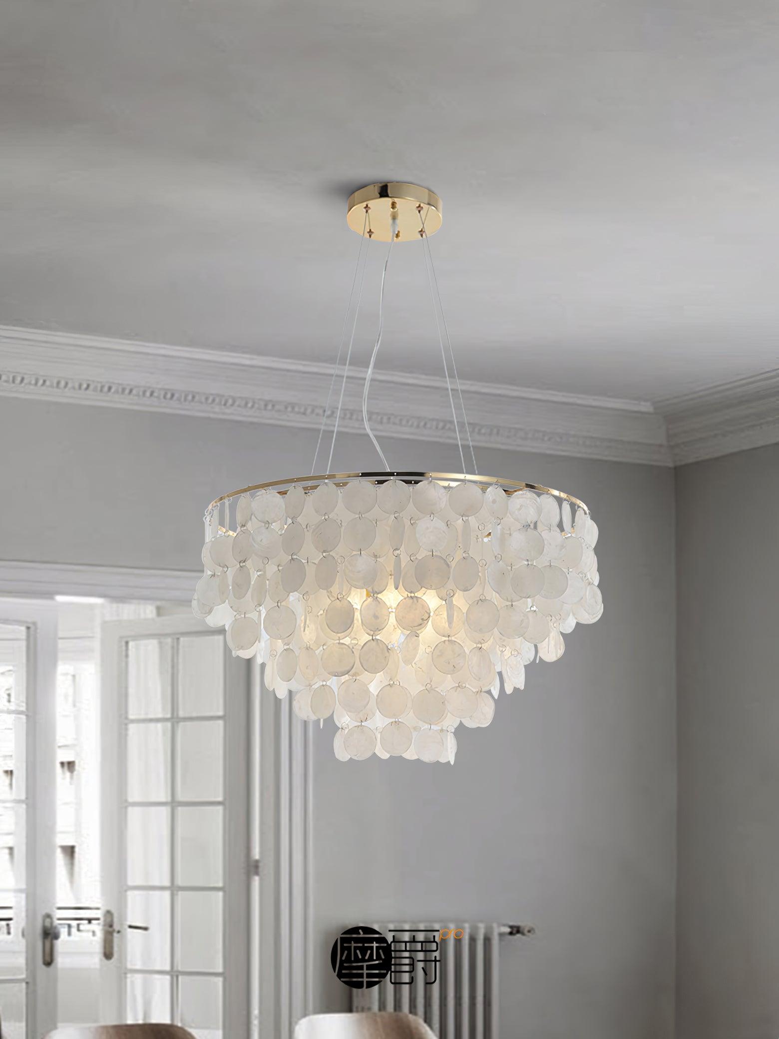 Esileth Postmodern Luxury Shell Wind Chime Chandelier - Letslighting