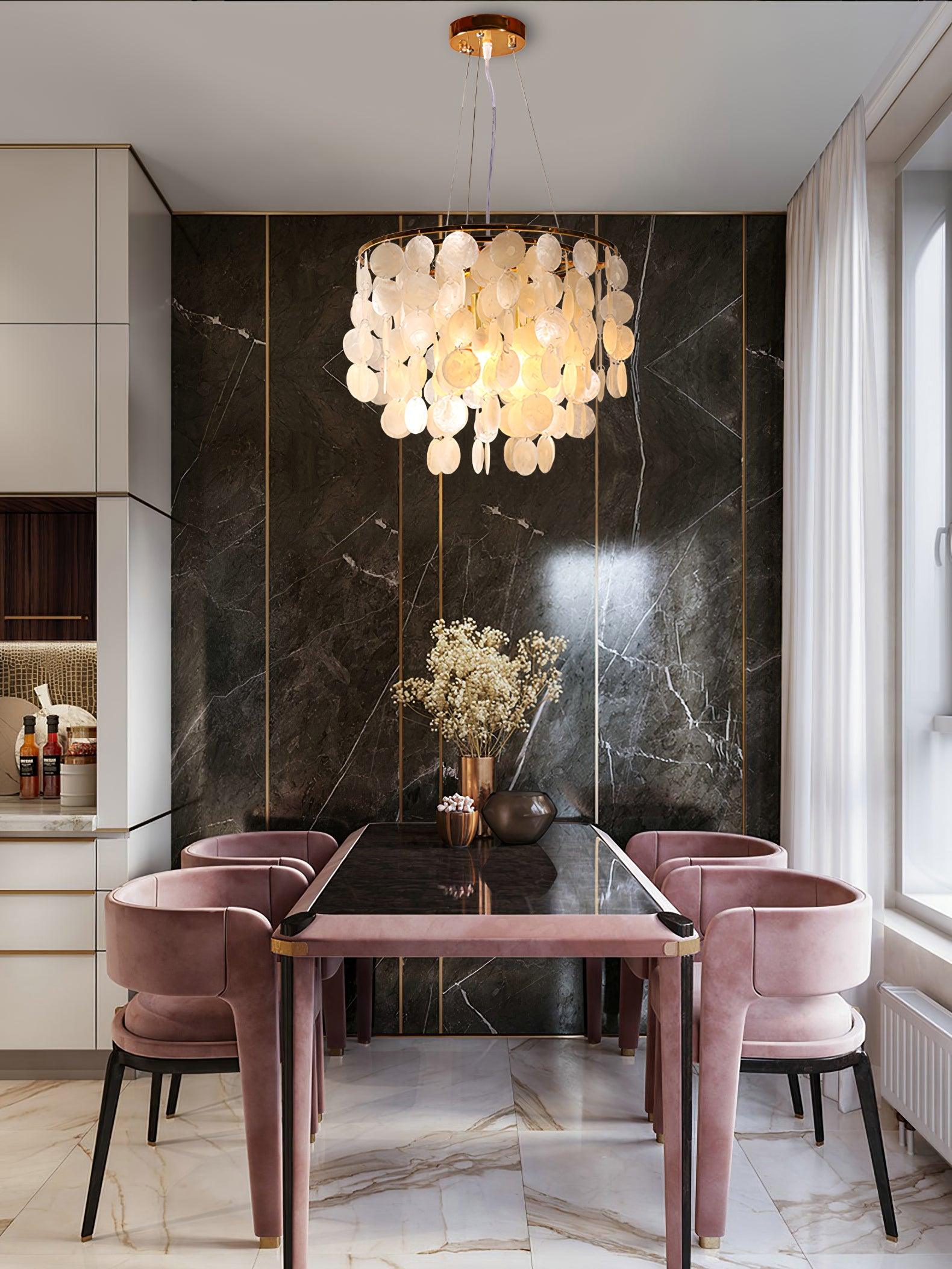 Esileth Postmodern Luxury Shell Wind Chime Chandelier - Letslighting